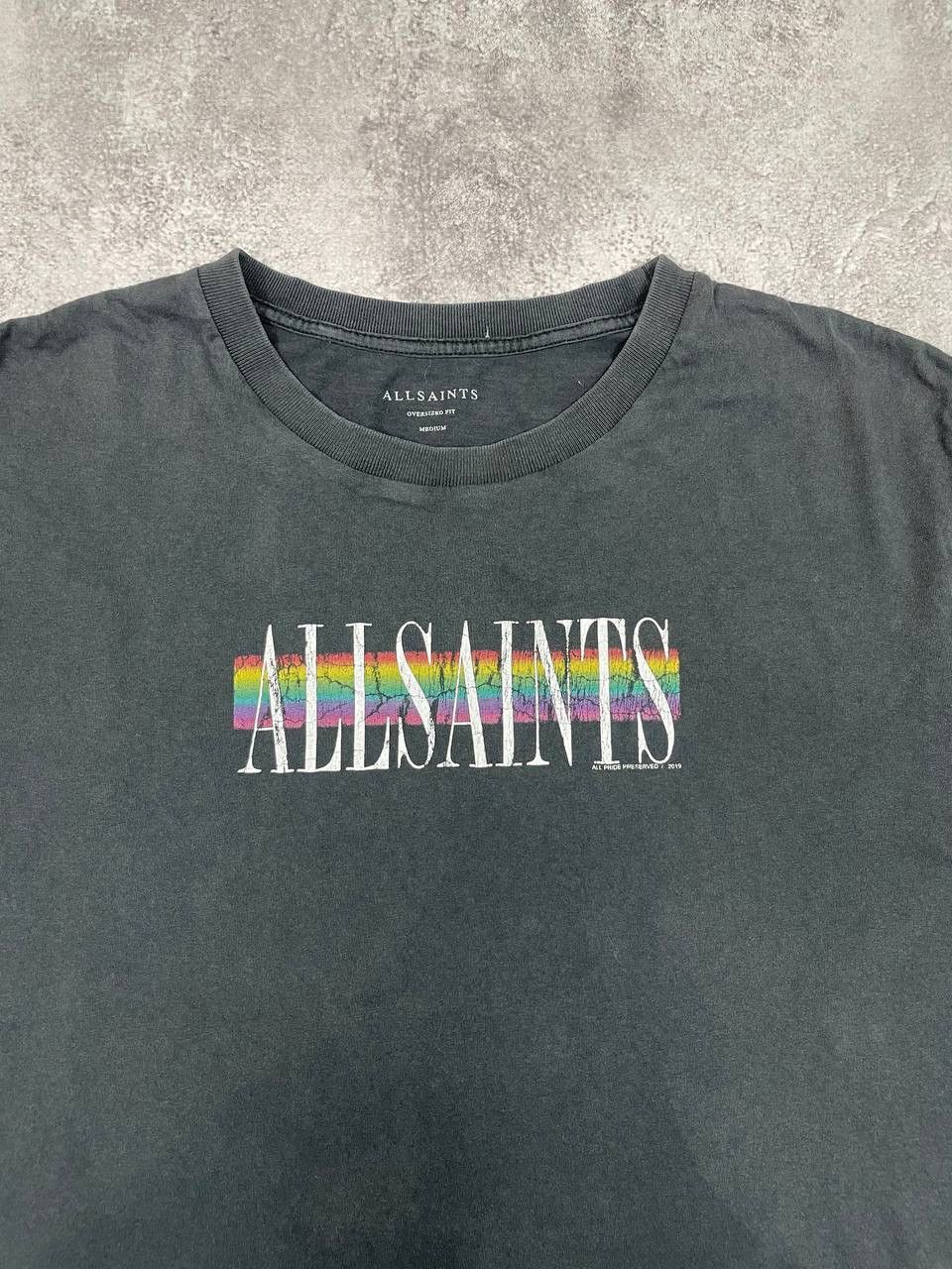 Allsaints AllSaints Men’s Cotton T-Shirt Black Size M Size US M / EU 48-50 / 2 - 2 Thumbnail