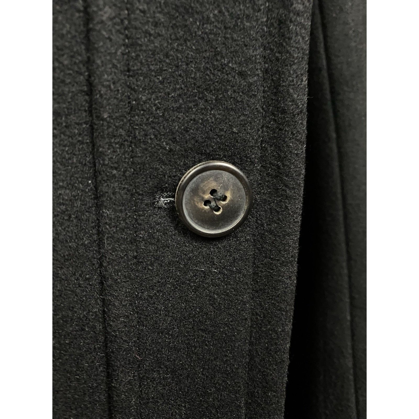 Dries Van Noten Dries Van Noten Women's Black Wool Double Breasted Pea Coat Size S / US 4 / IT 40 - 8 Thumbnail