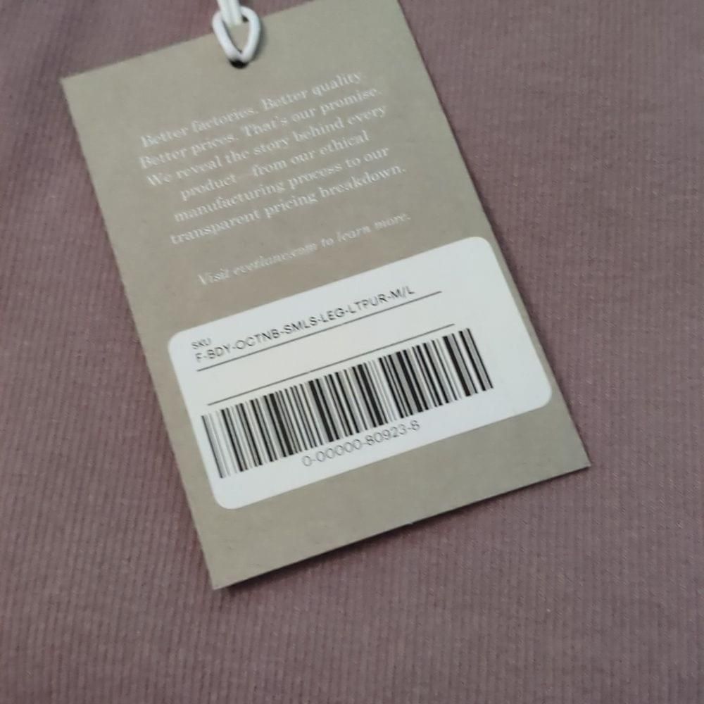 Everlane Everlane purple ribbed seamless leggings size m/l Size 26" / US 2 / IT 38 - 3 Thumbnail