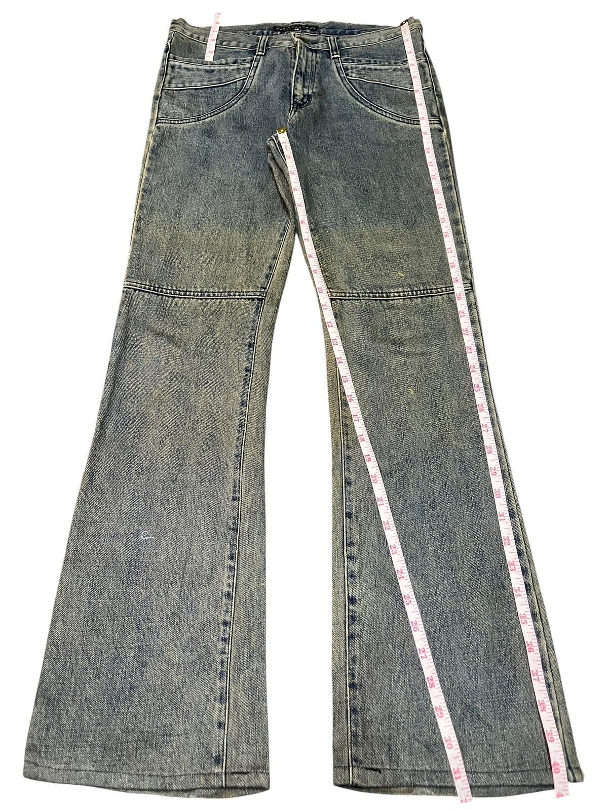 Hysteric Glamour Vintage Japanese Brand Mud Wash Flare Jeans Size 31" - 7 Thumbnail