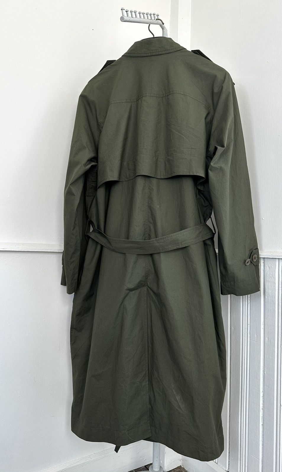 Christian Dior Monsieur Christian Dior Olive Green TrenchCoat Military Outerwear Size US L / EU 52-54 / 3 - 8 Thumbnail