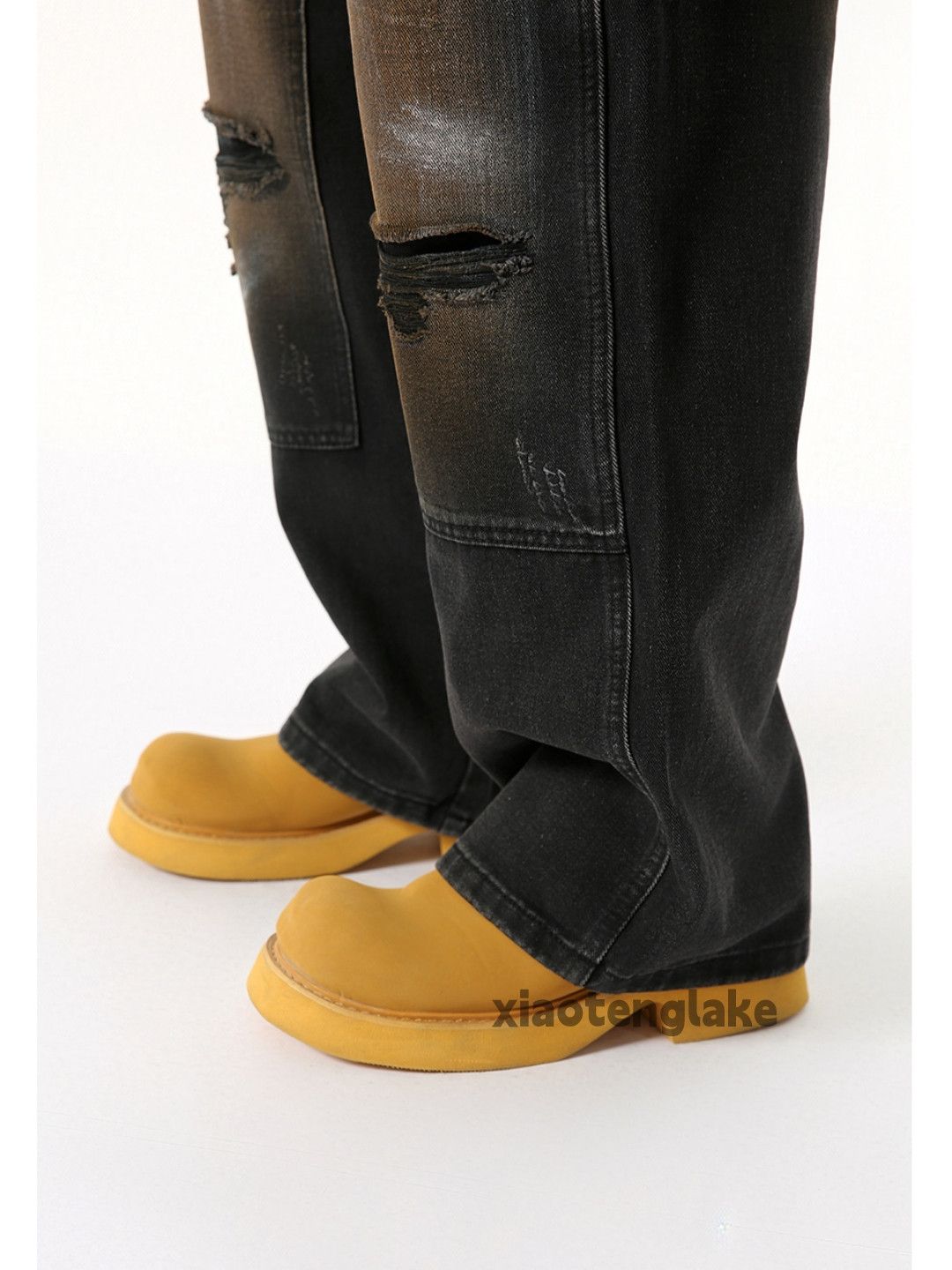 Jean × Vintage Utility washed faded loose baggy cargo ripped jeans Size US 32 / EU 48 - 4 Thumbnail