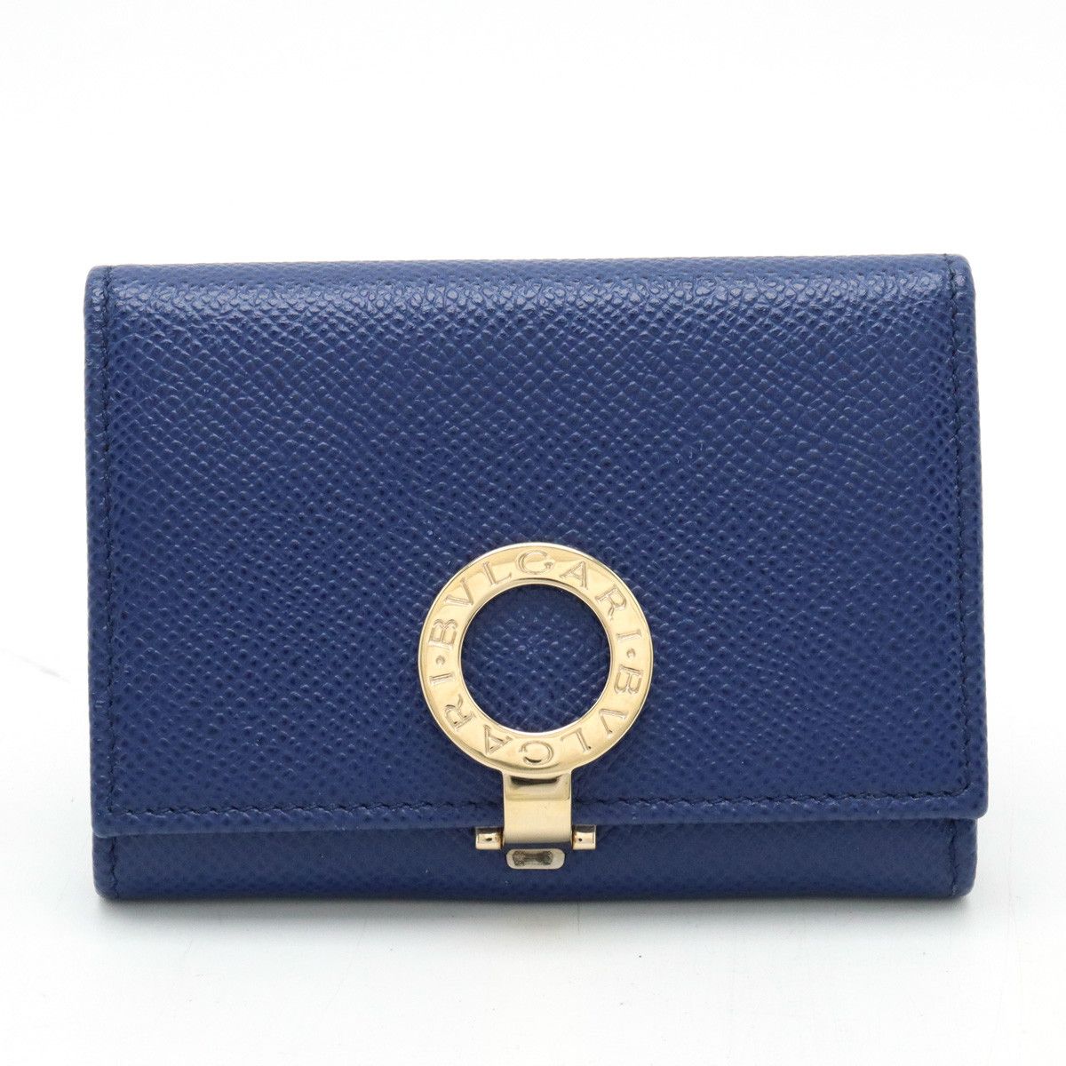 Bvlgari Bvlgari Bvlgari Grain Leather Logo Clip Card Case 30420 Leather Business card case 30420 in Pristine Condition Size ONE SIZE - 1 Thumbnail