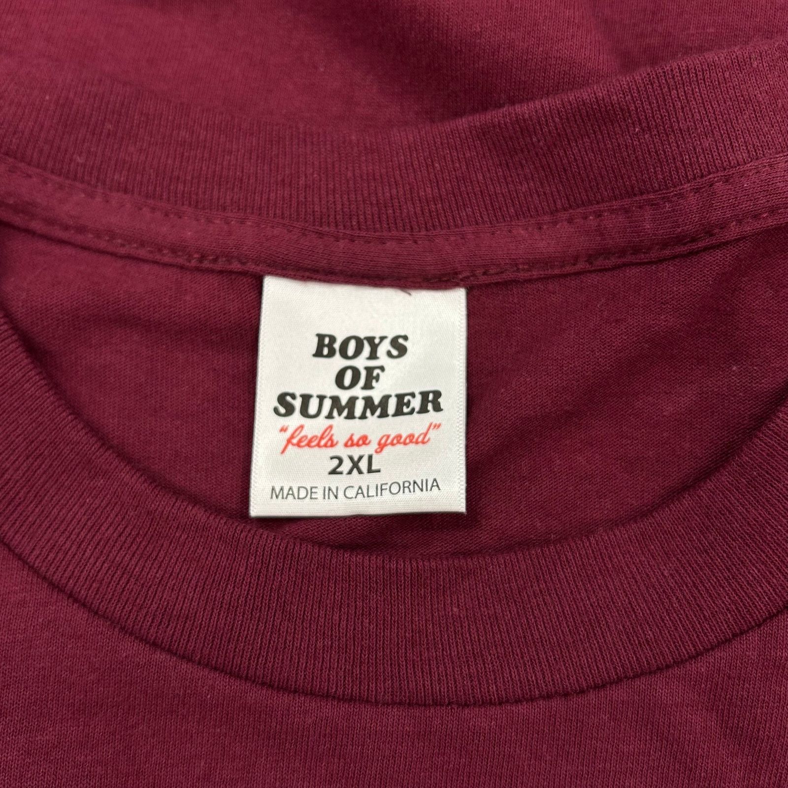 Stussy Boys Of Summer Enigma! Fingers Tee T Shirt Maroon Size XXL Size US XXL / EU 58 / 5 - 3 Thumbnail