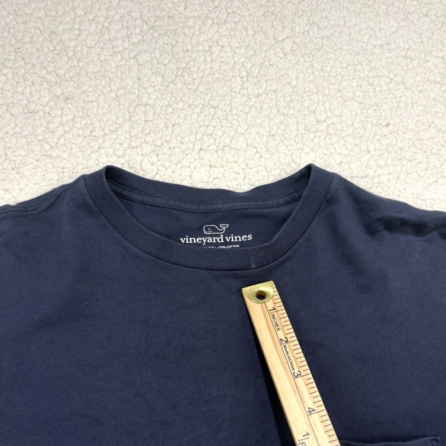 Vineyard Vines Vineyard Vines Navy Blue Pink Whale Long Sleeve Pocket Tee Men's Small Size US S / EU 44-46 / 1 - 4 Thumbnail