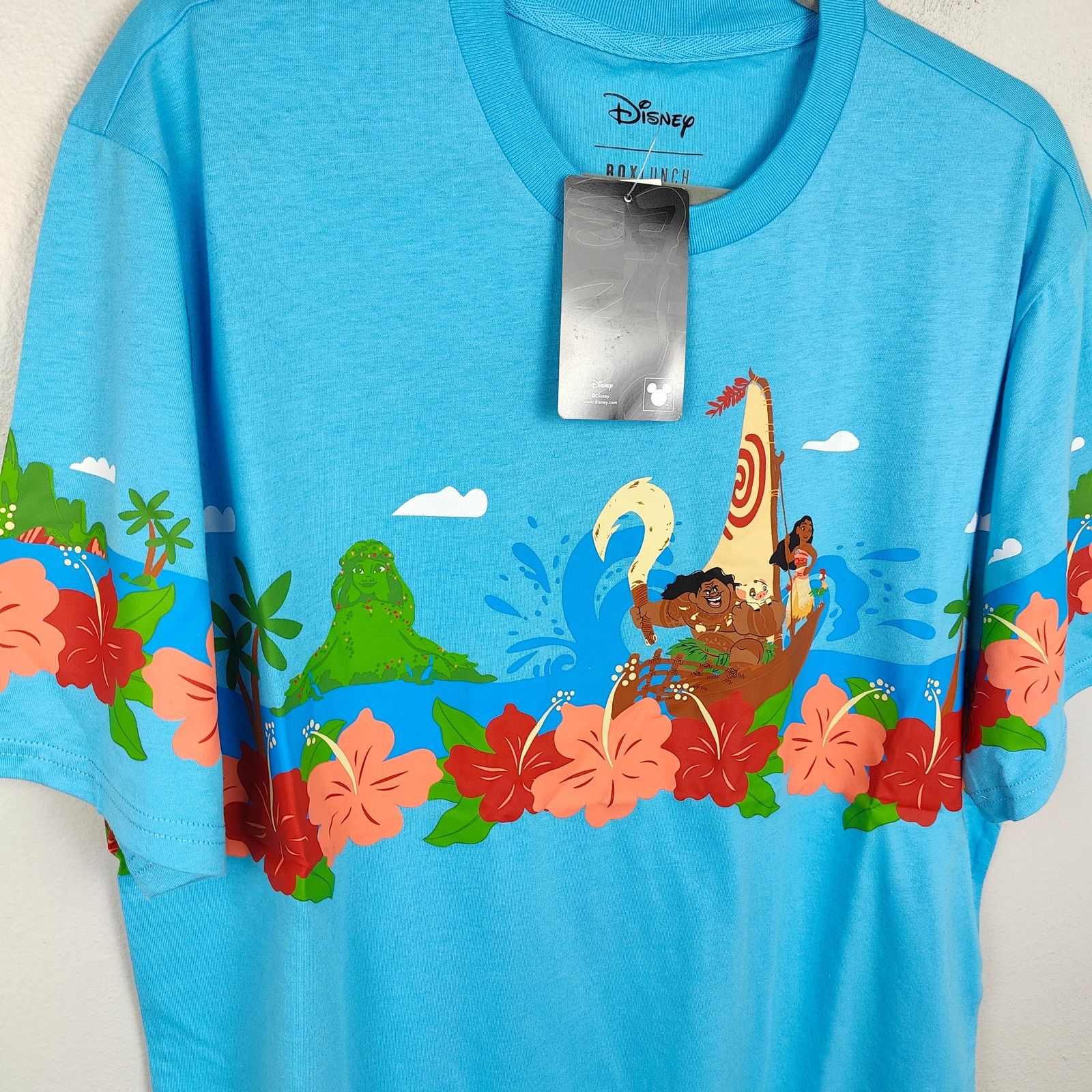 Disney Disney Boxlunch Moana Scenic Across Sleeve Top Medium Blue Size US M / EU 48-50 / 2 - 2 Thumbnail
