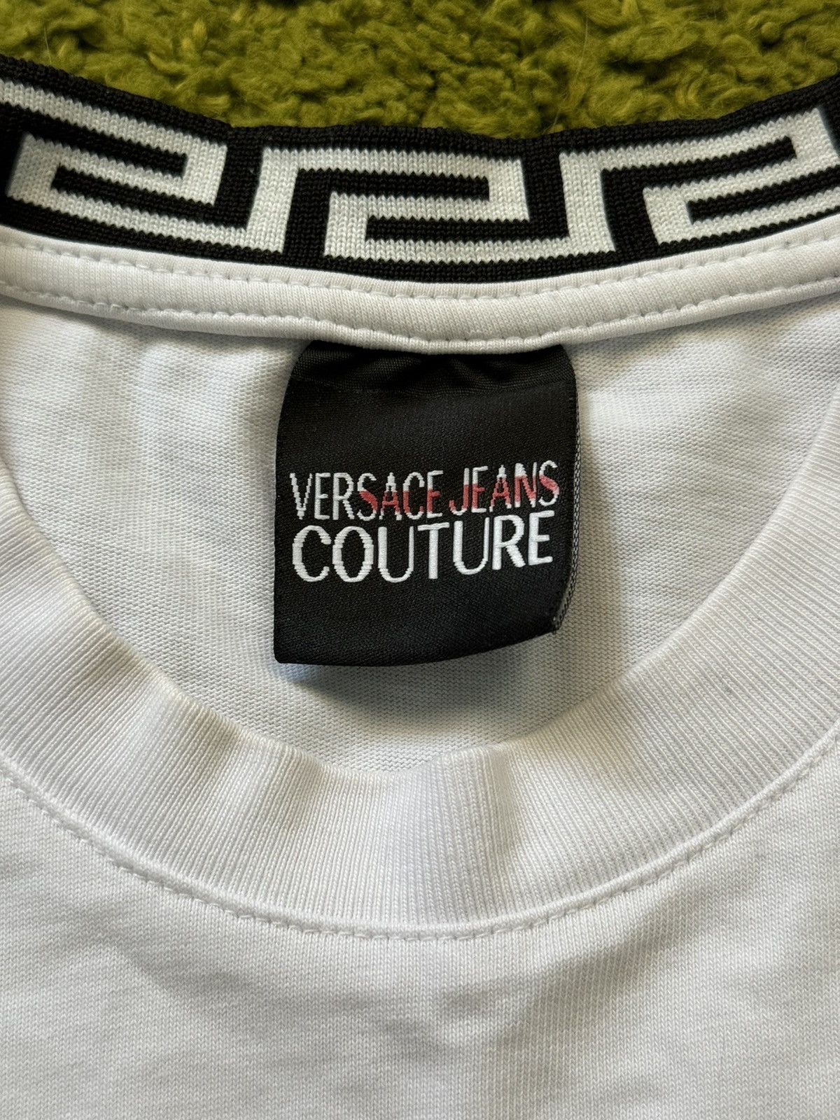 Designer × Versace × Versace Jeans Couture Versace Jeans Couture centre embroidered logo t-shirt Size US XL / EU 56 / 4 - 4 Thumbnail