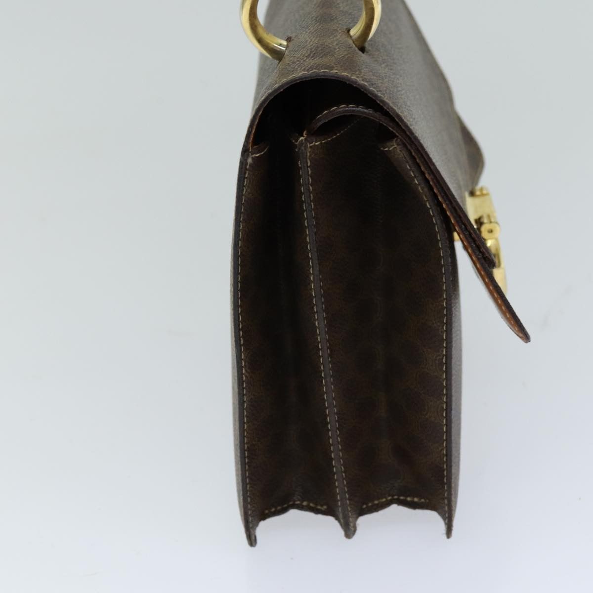 Celine CELINE Macadam Canvas Hand Bag Pvc Brown Size ONE SIZE - 5 Thumbnail