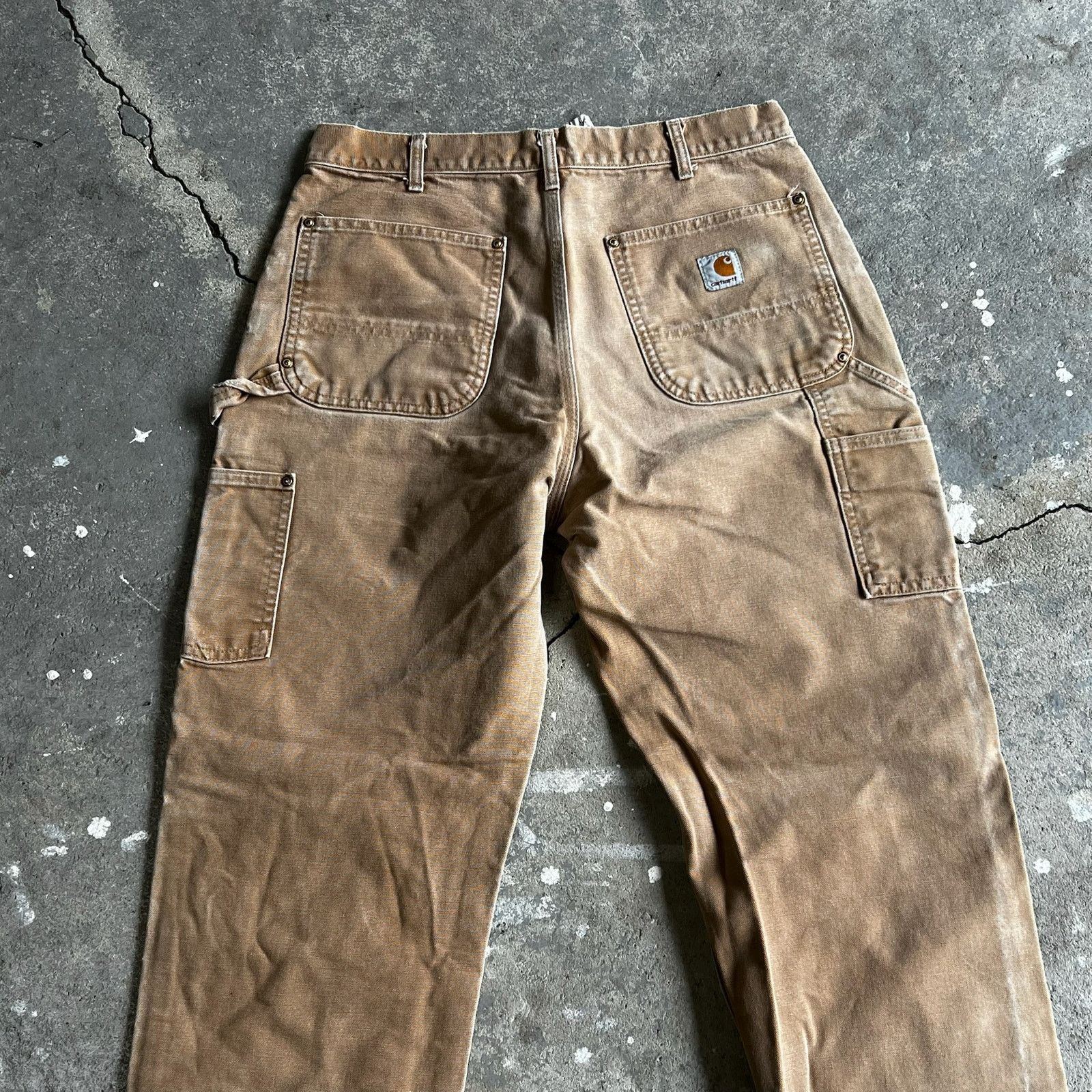 Carhartt × Vintage Carhartt brown double knee work wear carpenter pants Size US 31 - 6 Thumbnail