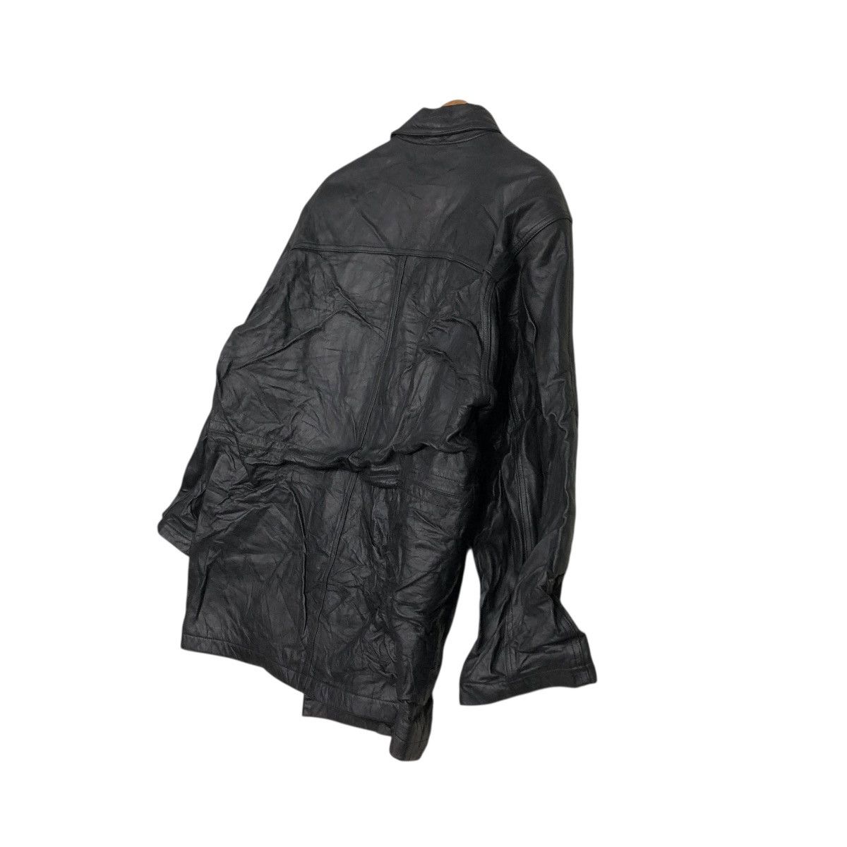 Japanese Brand 🔥VINTAGE BIKER LEATHER JACKET DURANTE BLANKET ISSEY MIYAKE Size US L / EU 52-54 / 3 - 12 Thumbnail