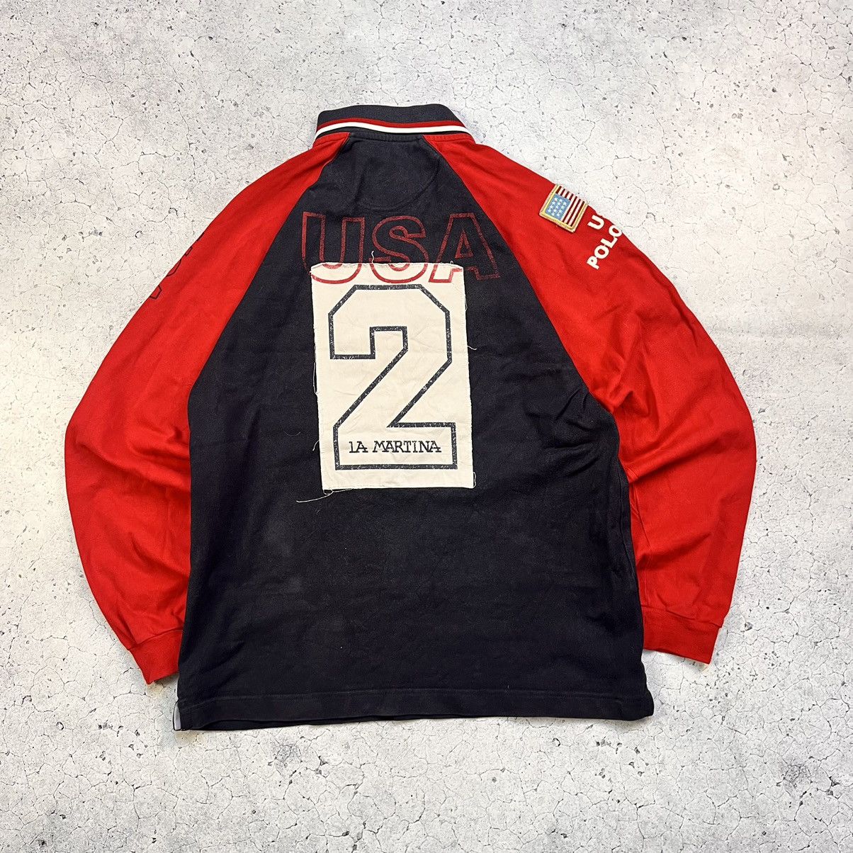 La Martina × Polo Ralph Lauren × Vintage Vintage La Martina Long Sleeve USA Chief Keef Style Size US XL / EU 56 / 4 - 2 Thumbnail