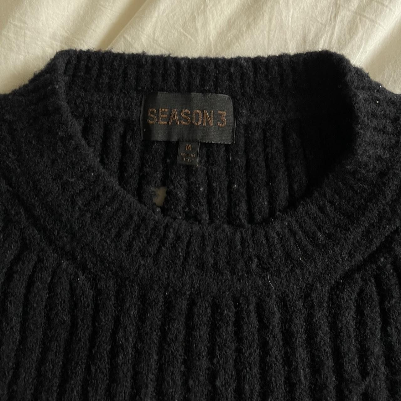 Yeezy Yeezy Season 3 Distressed Sweater *Runway Made in Italy RARE Size US M / EU 48-50 / 2 - 2 Thumbnail