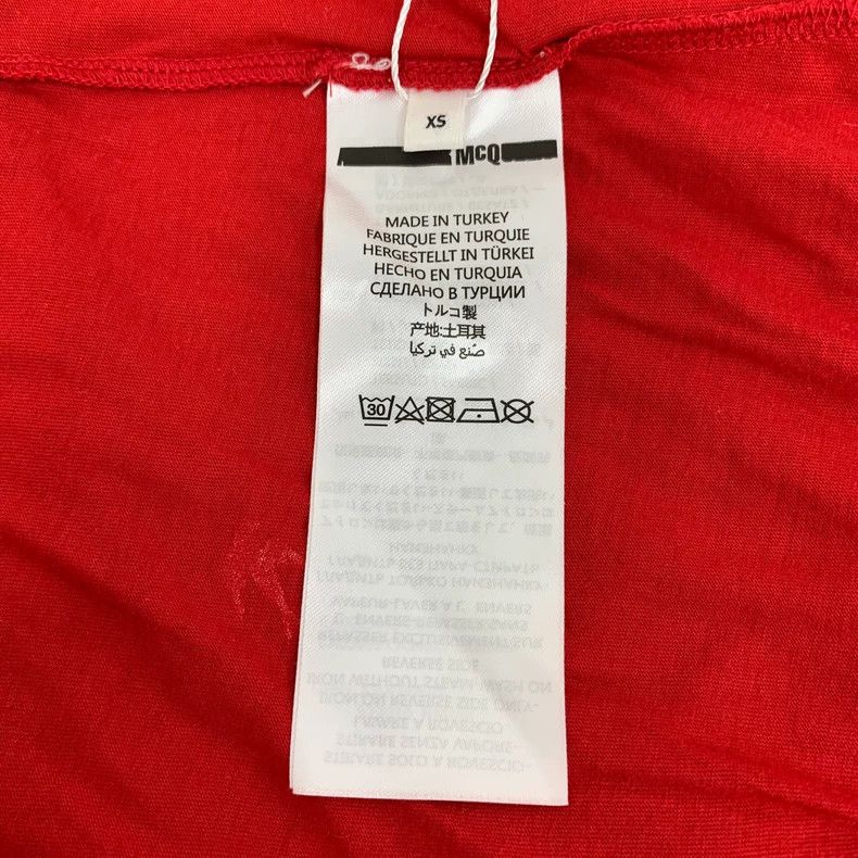 Alexander McQueen Alexander Mcqueen Red swallow print cotton round-neck lotu Size XS / US 0-2 / IT 36-38 - 6 Thumbnail
