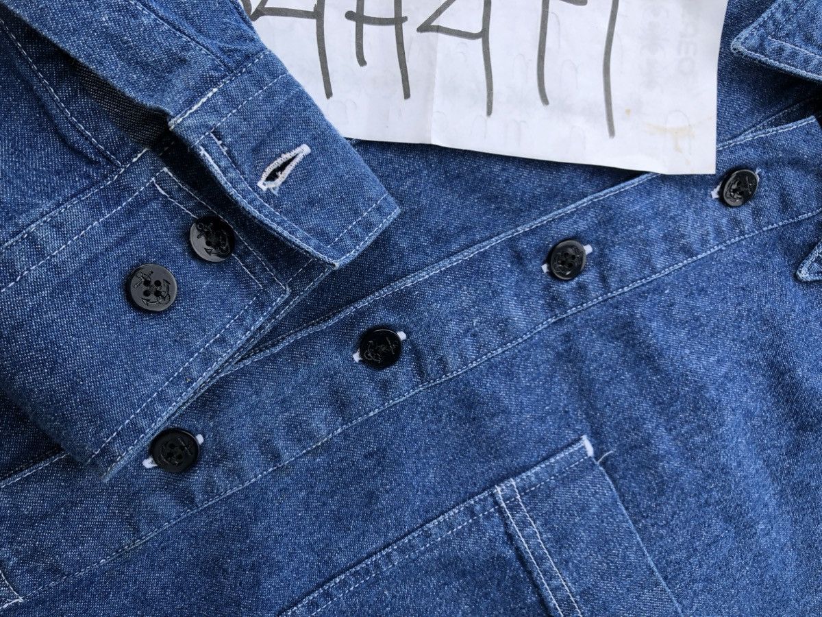 Nigel Cabourn × Vintage Vintage US Marine Denim Shirt Size US L / EU 52-54 / 3 - 2 Thumbnail