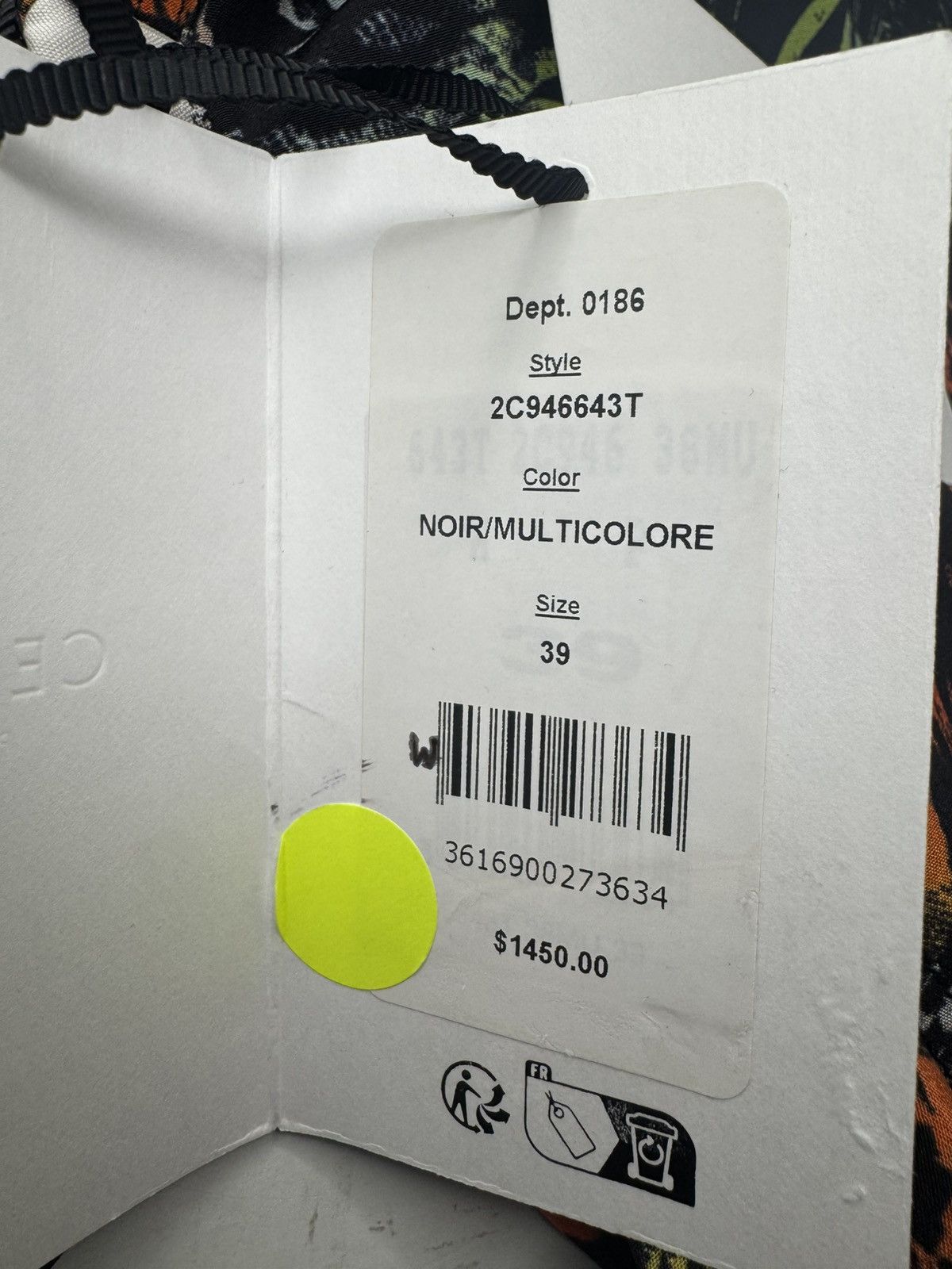 Celine CELINE 1450$ Silk Hawaiian Shirt - Neon Tiger Print New Size US M / EU 48-50 / 2 - 8 Thumbnail