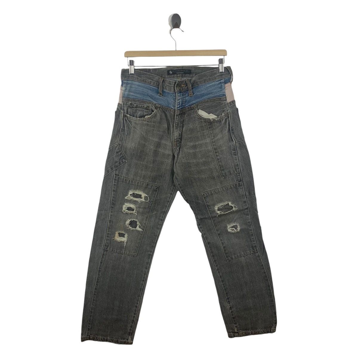 If Six Was Nine × Japanese Brand EAST20BOX japanesebrand double waist jeans Size US 31 - 1 Thumbnail
