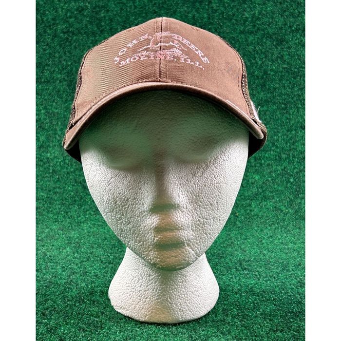 John Deere John Deere Moline Idaho Brown/Pink Adjustable Mesh Hat/Cap ...