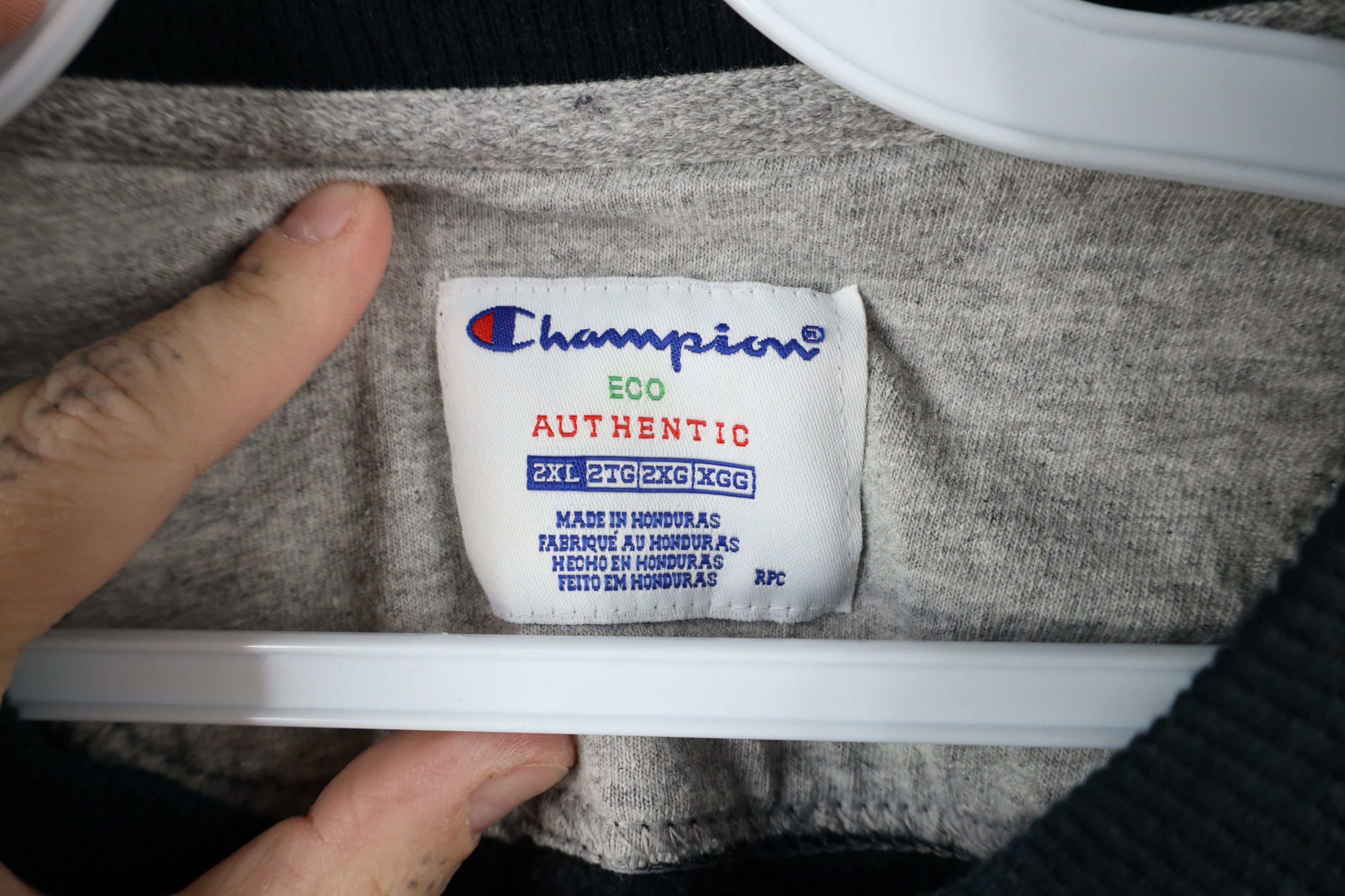 Champion × Vintage Vintage Champion Classic Logo Crewneck Sweatshirt Black Size US XXL / EU 58 / 5 - 8 Thumbnail