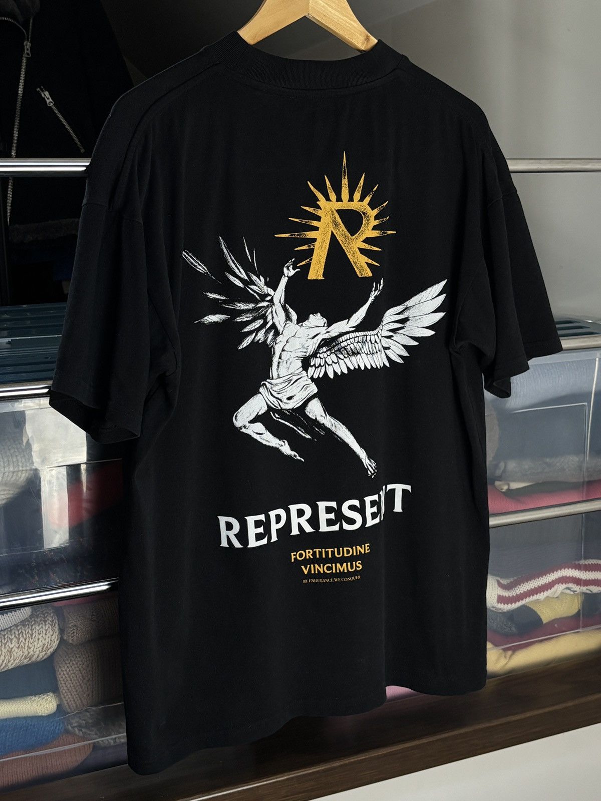 Represent Clo. Represent Clo Icarus Angel Horizons Oversized Tee Size US M / EU 48-50 / 2 - 5 Thumbnail