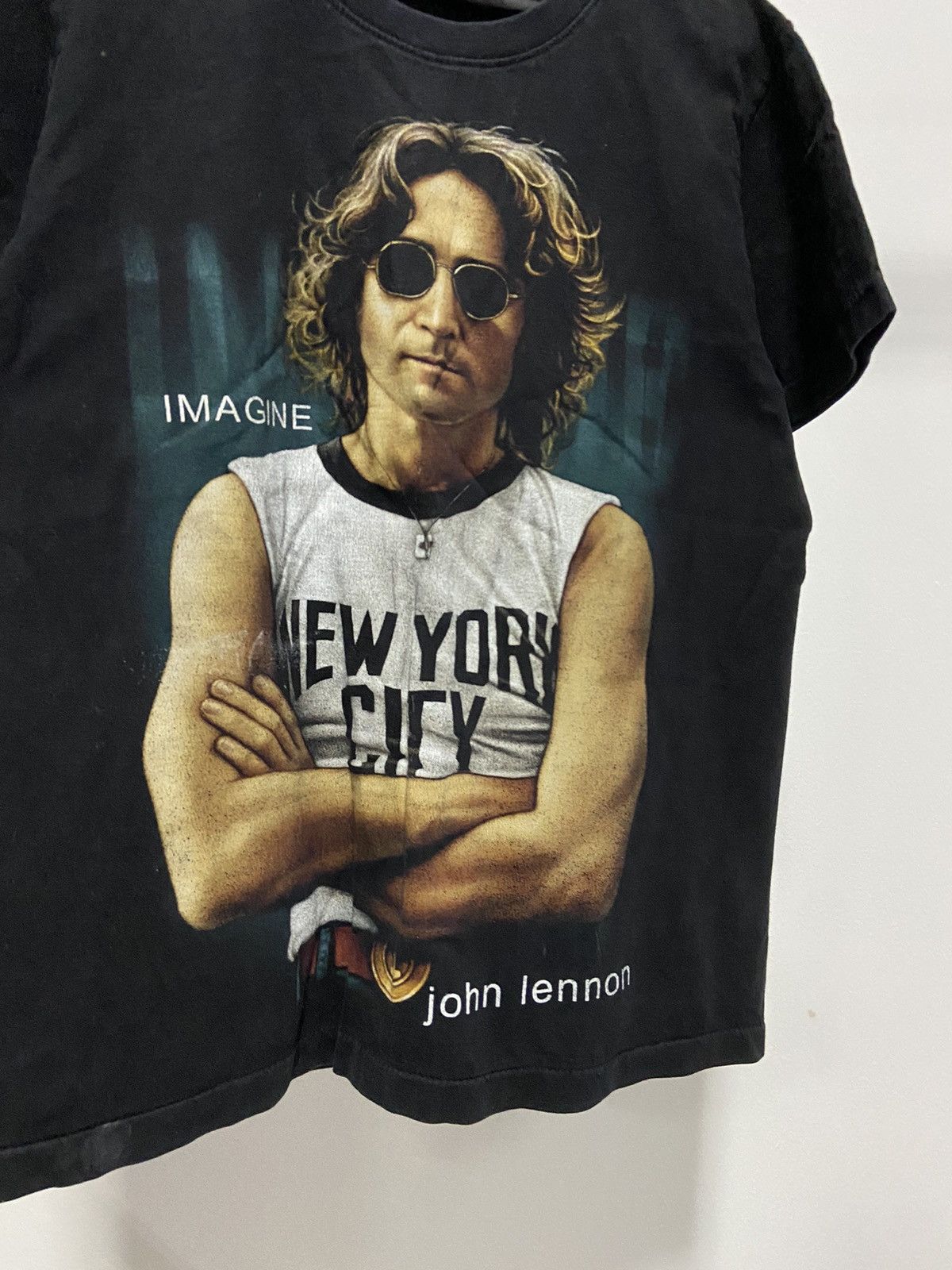 Vintage John Lennon t shirt rock vintage imagine big print Size US M / EU 48-50 / 2 - 3 Thumbnail
