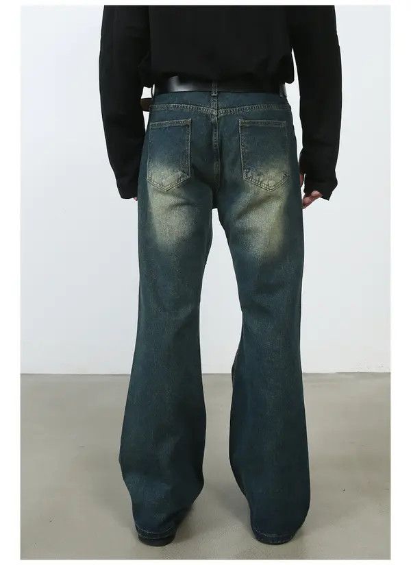 Japanese Brand Asaoka x Itou patchwork straight distressed flared jeans Size US 32 / EU 48 - 6 Thumbnail