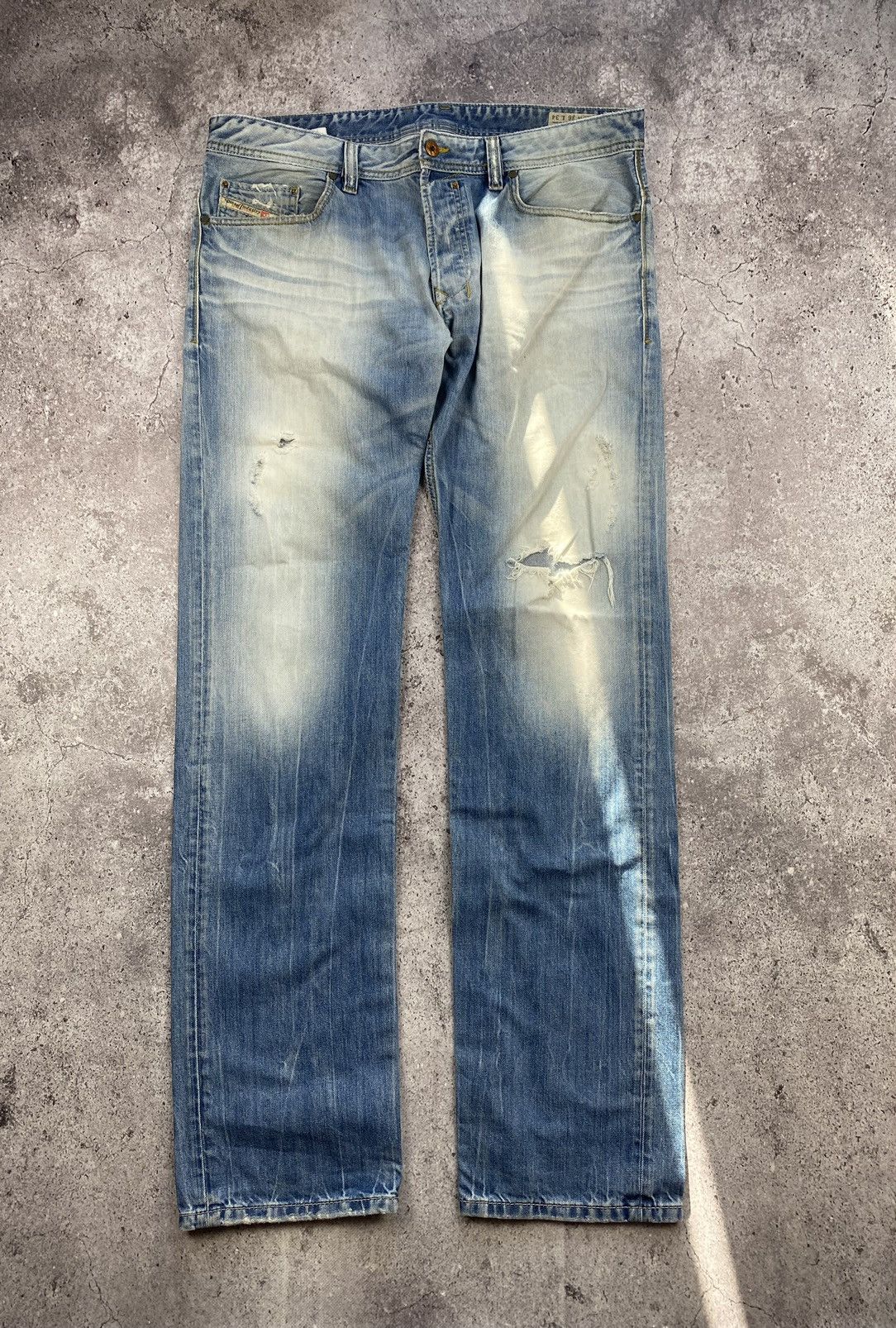 Diesel Vintage Diesel Junya Watanabe Baggy distressed Japan jeans😊 Size US 36 / EU 52 - 4 Thumbnail