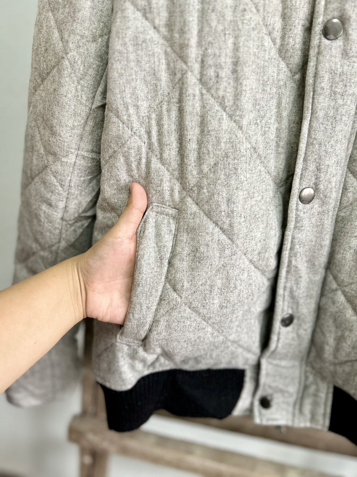 Michel Klein Vintage Michel Klein Quilted Bomber Jacket Size US M / EU 48-50 / 2 - 5 Thumbnail