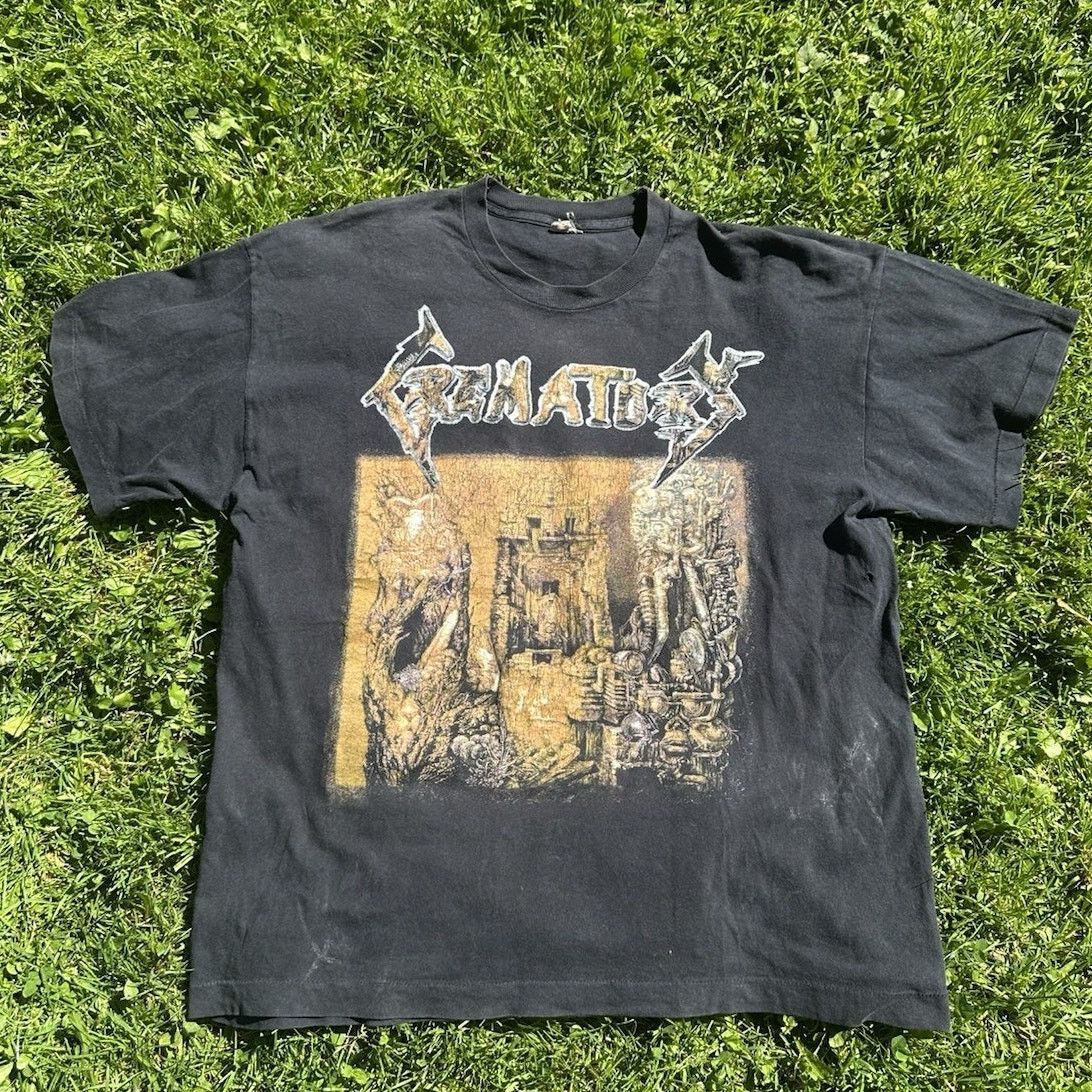 Band Tees × Vintage T-Shirt CREMATORY “illusions” Vintage ‘95 Men’s Large Size US L / EU 52-54 / 3 - 1 Thumbnail