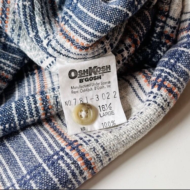 Japanese Brand × Oshkosh × Vintage Oshkosh bgosh japan workwear flannel shirt Size US L / EU 52-54 / 3 - 5 Thumbnail