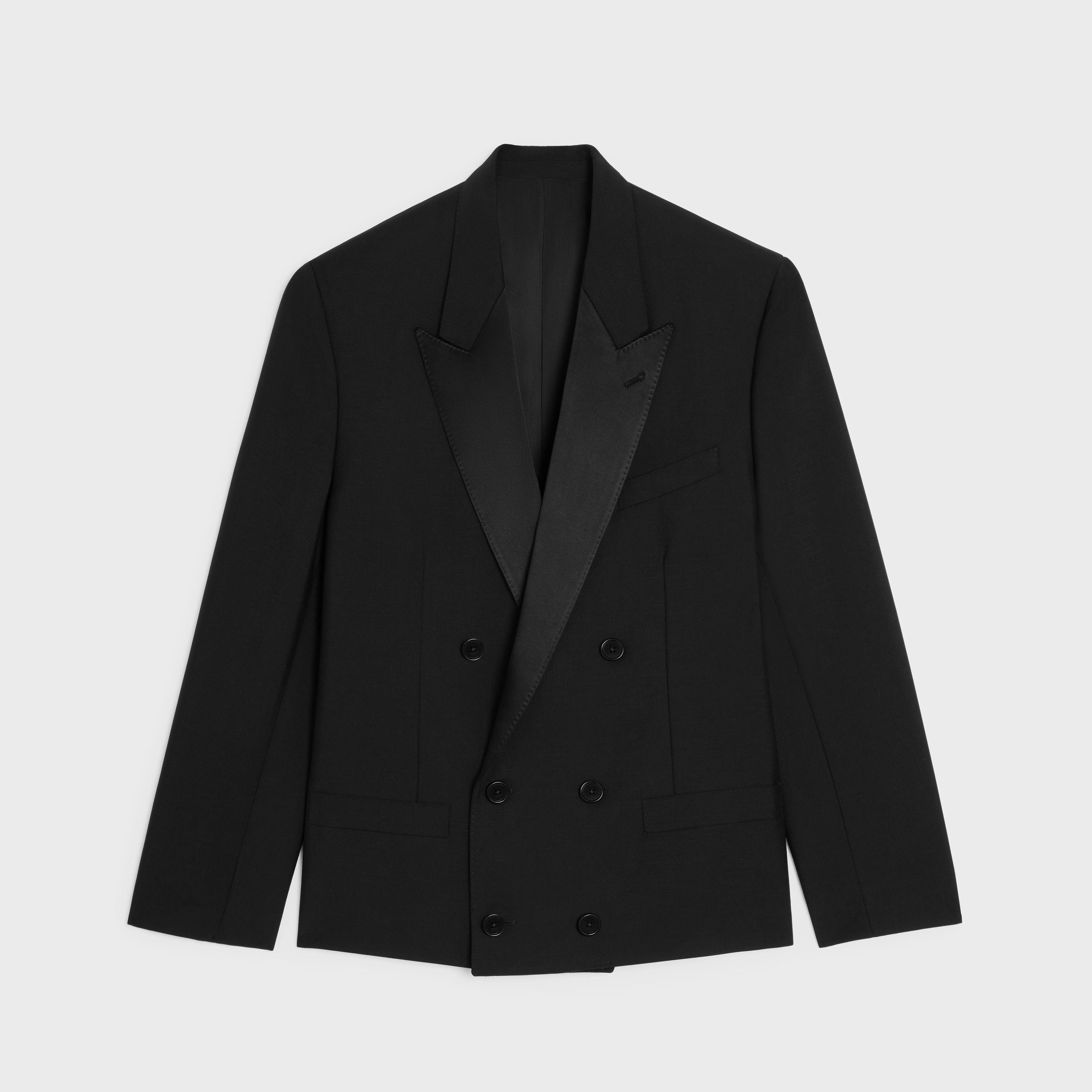 Celine o1bcso1str0825 2V93J674D Spencer Boxy Jacket in Black Size US XL / EU 56 / 4 - 1 Thumbnail