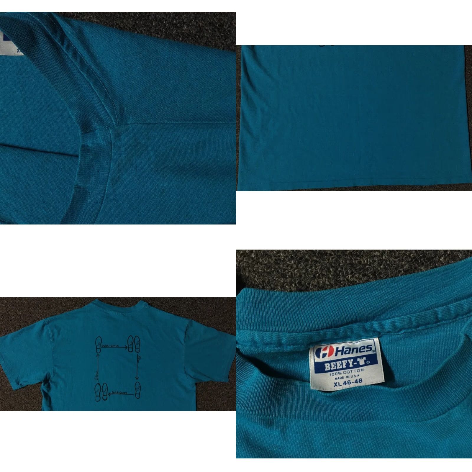 DANCER VINTAGE Lets Dance Faded Shirt M Blue USA Ballet Theatre School Grunge 80s 90s Mens Shirt Size US M / EU 48-50 / 2 - 8 Thumbnail