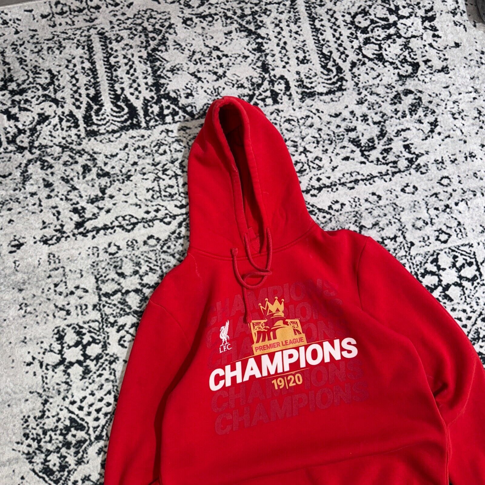 Vintage Vintage Red Cotton Hoodie Size L Liverpool FC Y2K Soccer Size US L / EU 52-54 / 3 - 3 Thumbnail