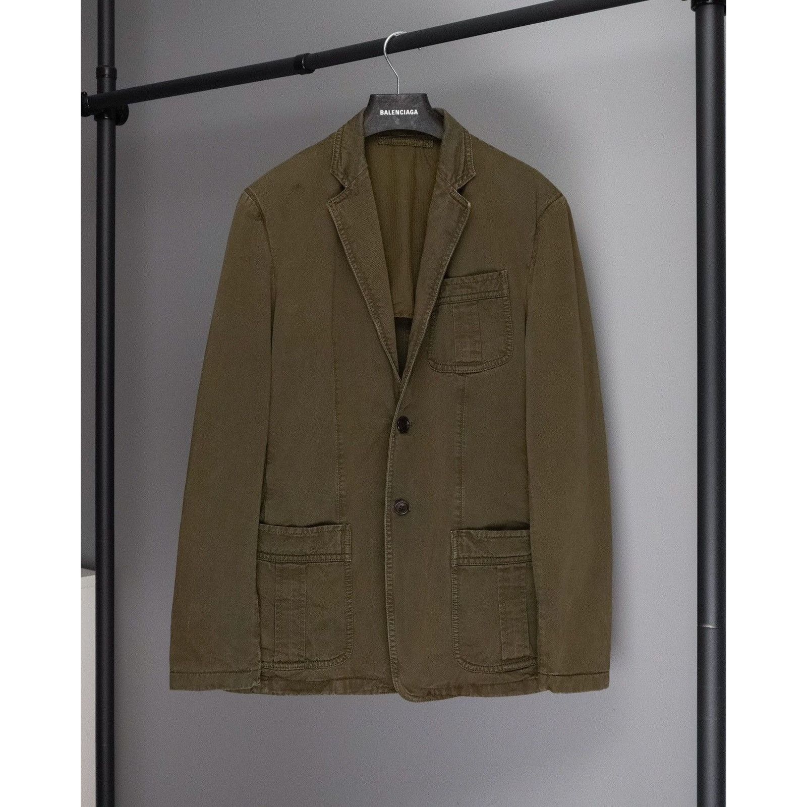 Prada Vintage prada 2006 black tab sport logo khaki work jacket Size US M / EU 48-50 / 2 - 1 Thumbnail