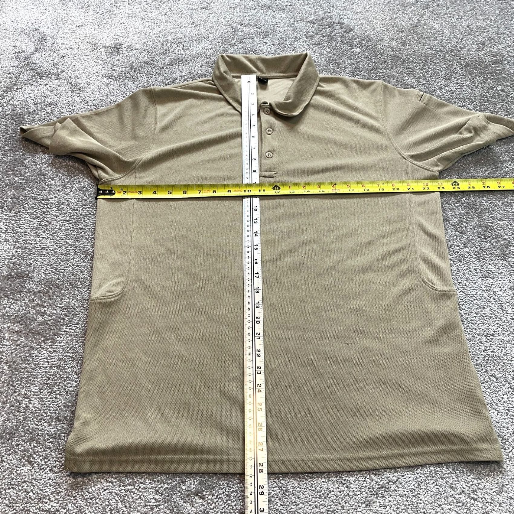 Vintage VINTAGE Unbranded Polo Mens Medium Beige Khaki Tan Collared Golf Rugby Preppy Top Shirt Size US M / EU 48-50 / 2 - 7 Thumbnail