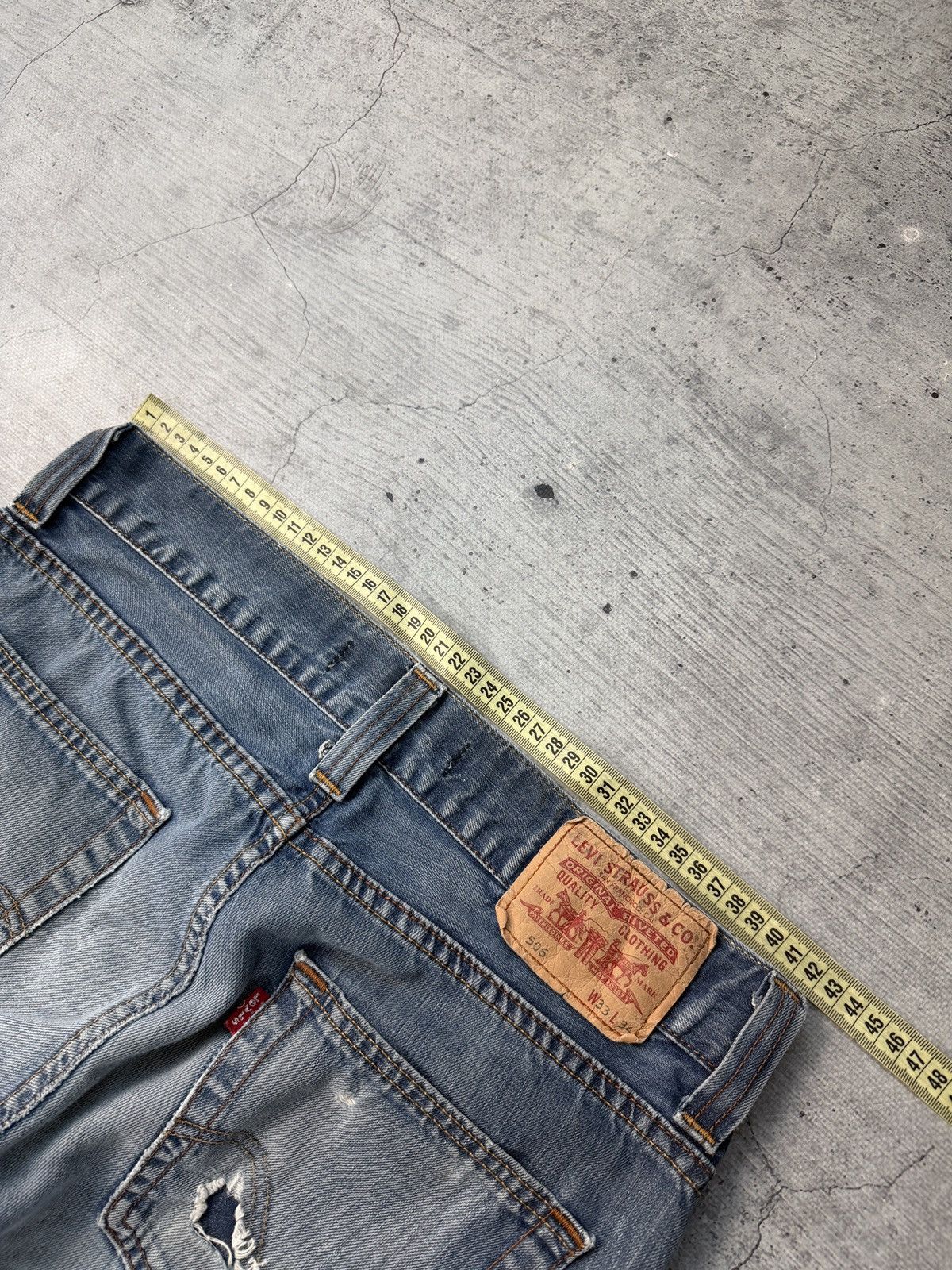 Levi's Levis 506 Vintage Washed Straight Denim Jeans Size US 33 - 9 Thumbnail