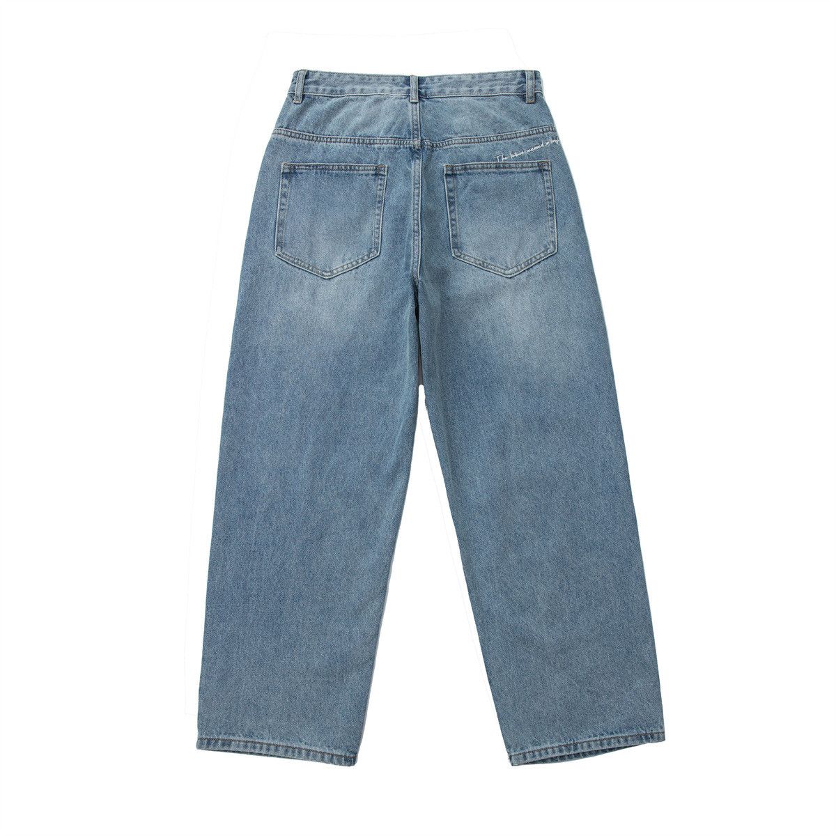 Jean American retro ripped men's washed casual jeans Size US 32 / EU 48 - 2 Thumbnail