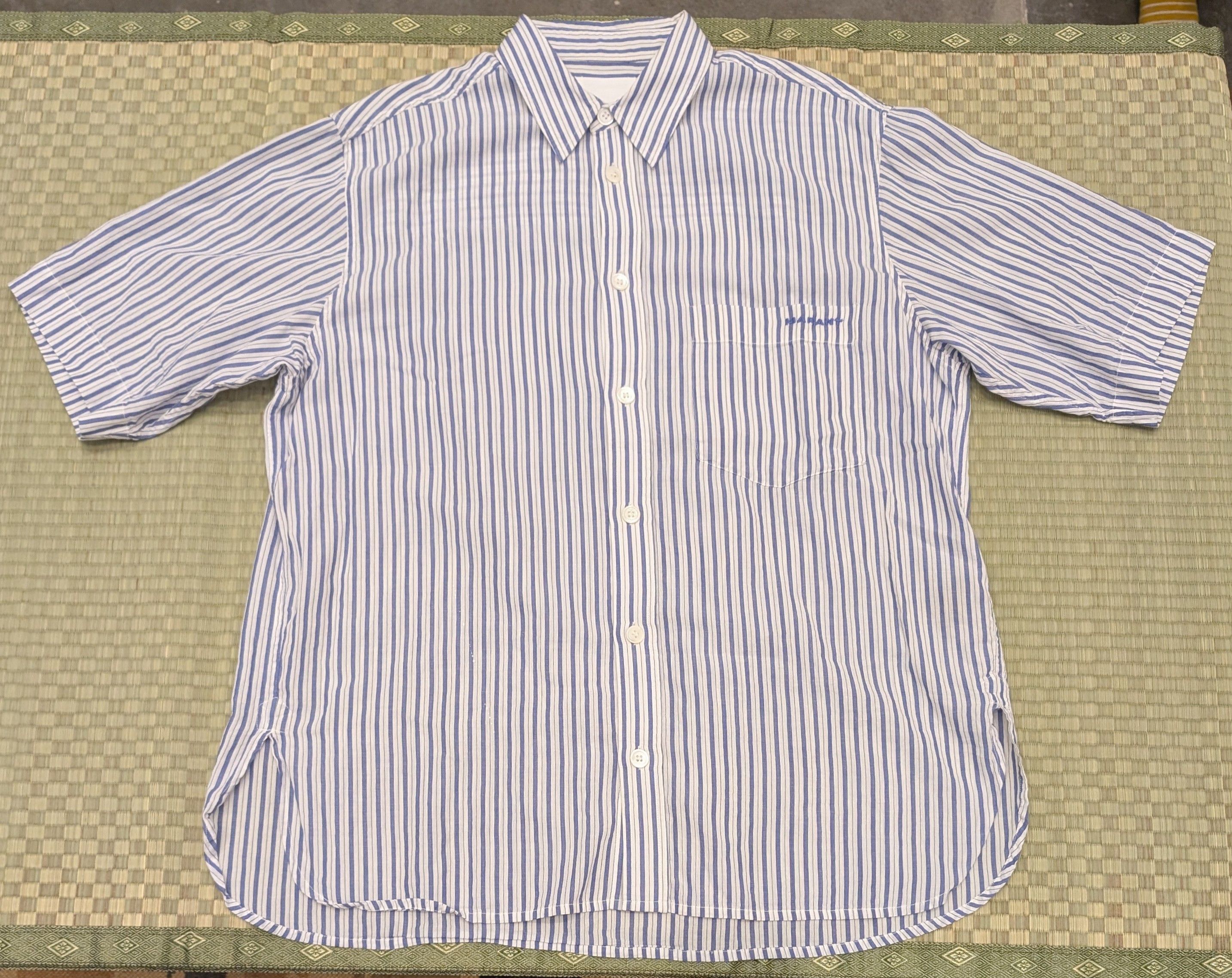 Isabel Marant Isabel Marant Labilio Shirt Striped Blue Size US M / EU 48-50 / 2 - 1 Thumbnail