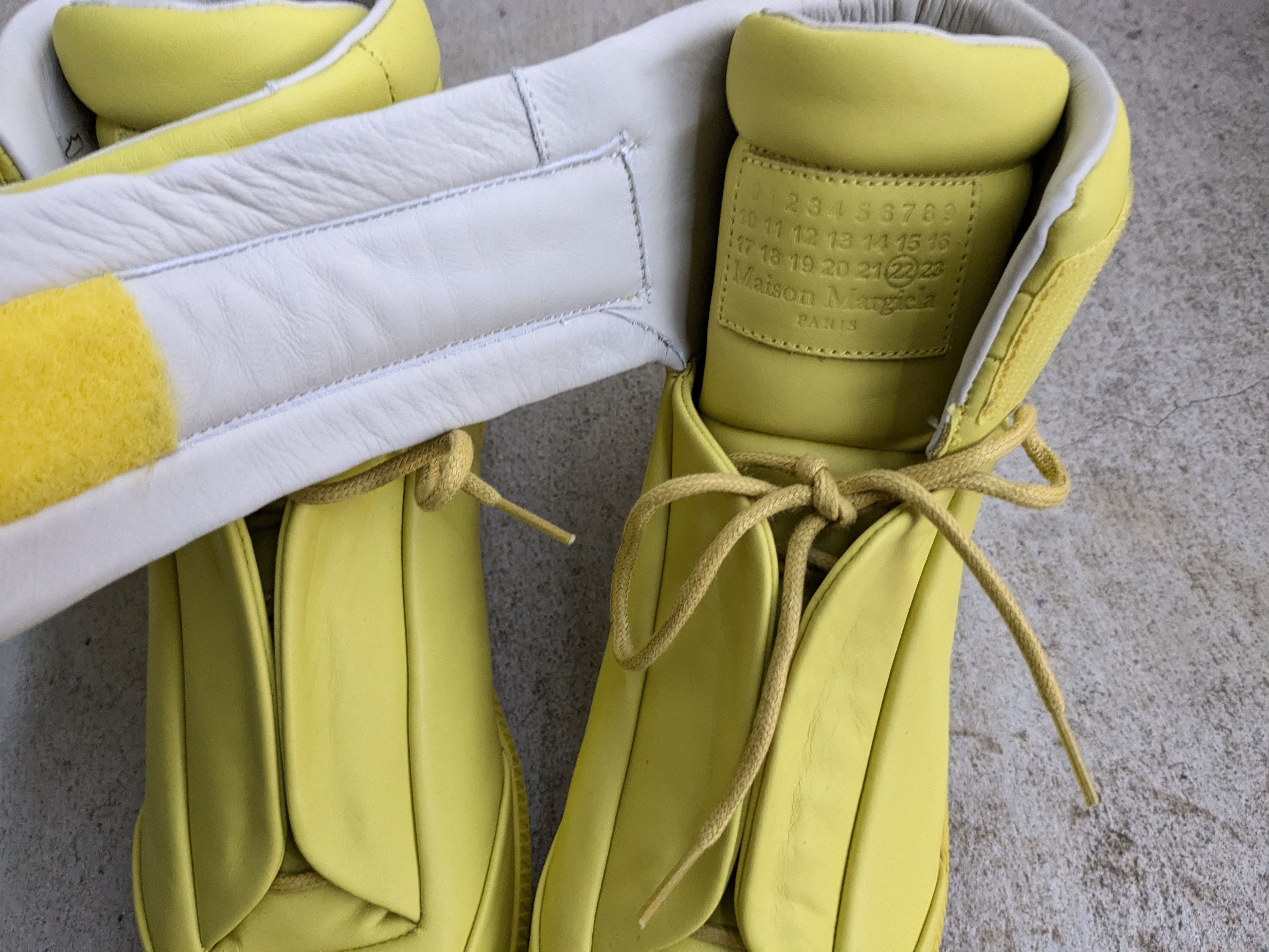 Maison Margiela Maison Margiela Future Neon Yellow 10 43 High Tops Leather Size US 10 / EU 43 - 5 Thumbnail