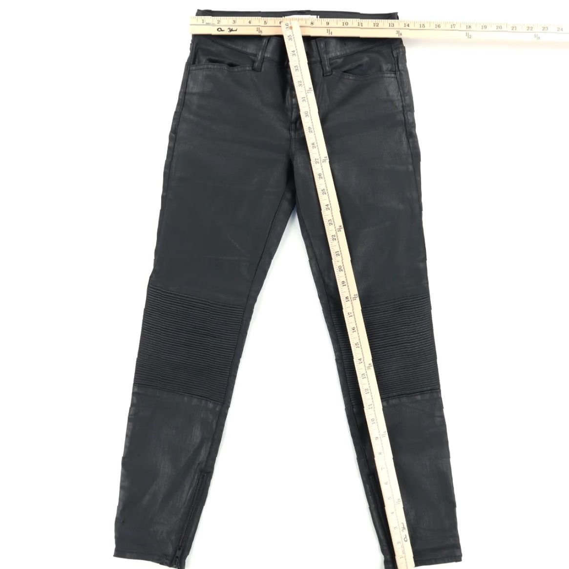 Madewell Madewell Jeans Black Women 27 Slim Skinny Coated Twill Stretch Pants Size 27" / US 4 / IT 40 - 3 Thumbnail