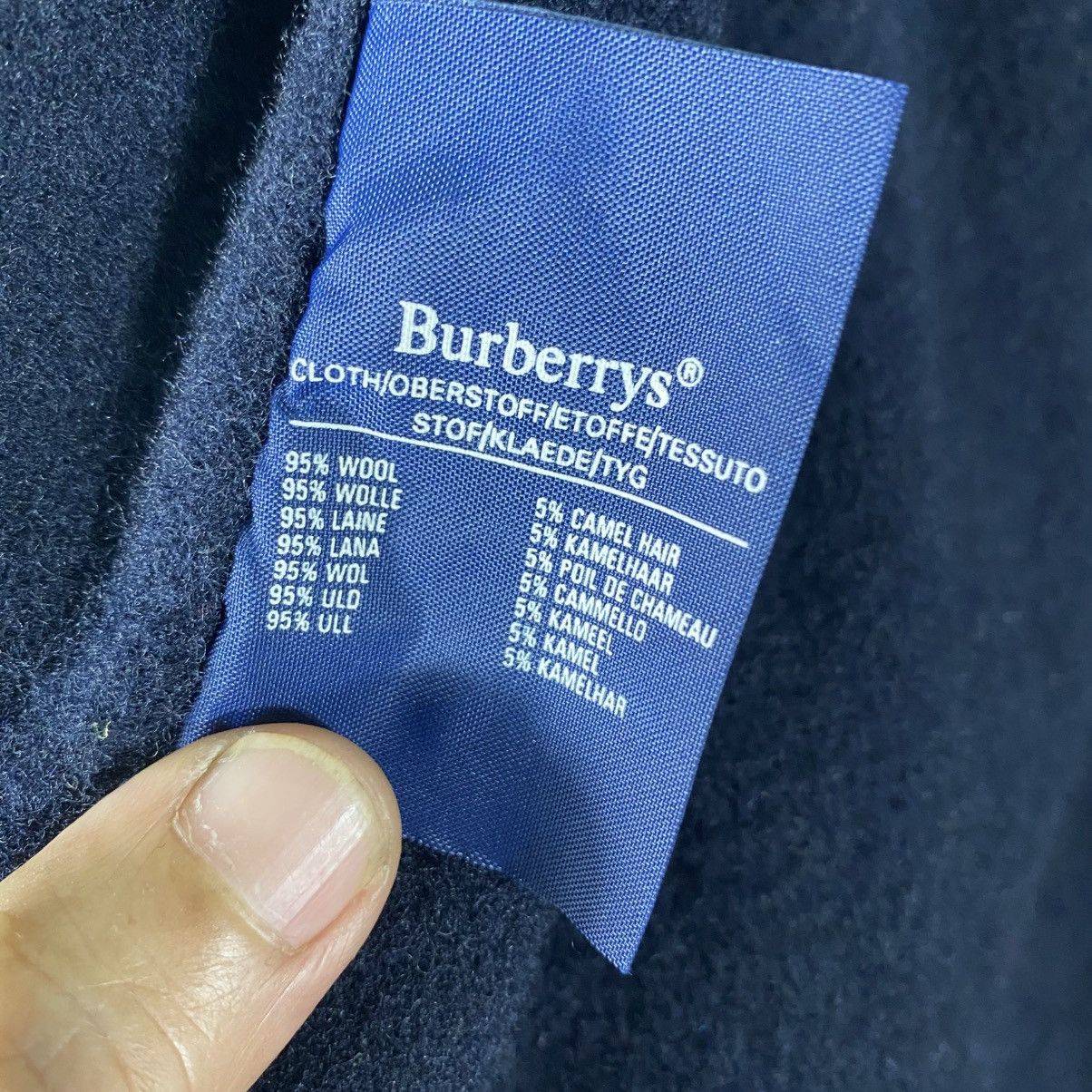 Burberry × Burberry Prorsum Vintage Burberrys Trench Coat Size M/L Blue Black Colour Size US L / EU 52-54 / 3 - 7 Thumbnail
