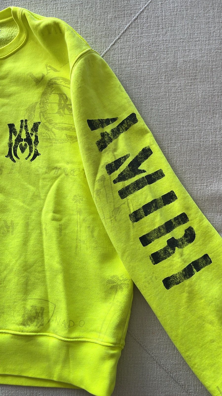 Amiri AMIRI Army Stencil Crewneck Size US M / EU 48-50 / 2 - 4 Thumbnail