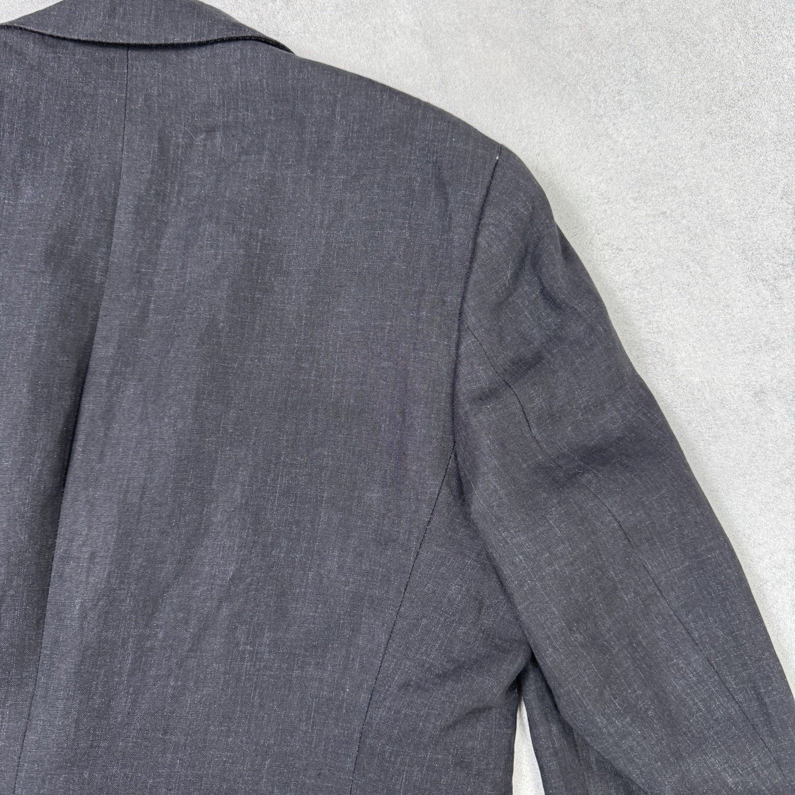 Burberry Burberry Men Linen Blazer Size 50 Black Size 40R - 20 Thumbnail