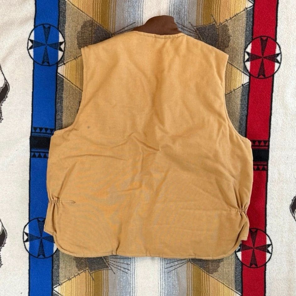 Carhartt VINTAGE Carhartt Vest Chore Lined Quilt 2XL USA Brown Men's Size 2XL 90s Workwear Size US XXL / EU 58 / 5 - 5 Thumbnail