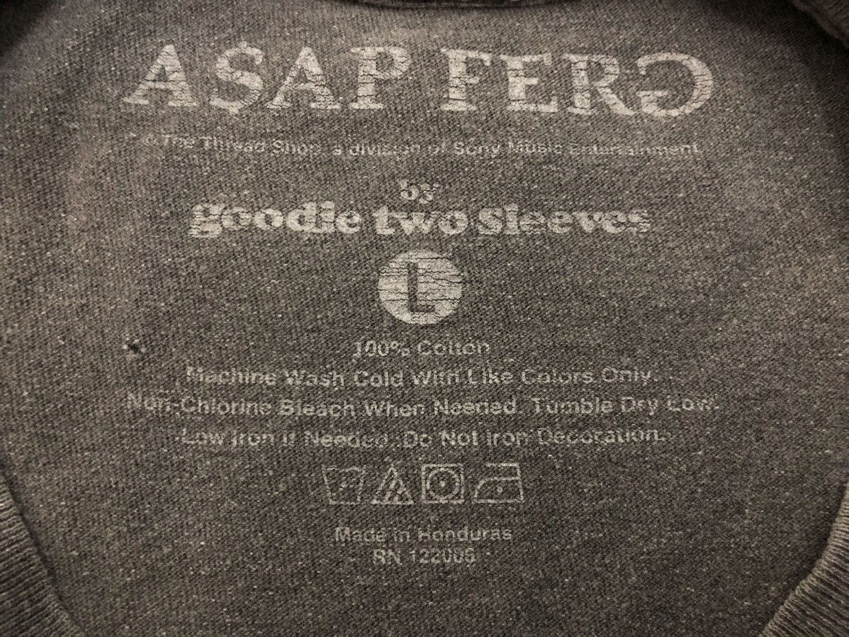 A$AP Rocky × Rap Tees ASAP FERG FLOOR SEATS SONY MUSIC ENTERTAINMENT PROMO RAP TEE Size US L / EU 52-54 / 3 - 13 Thumbnail