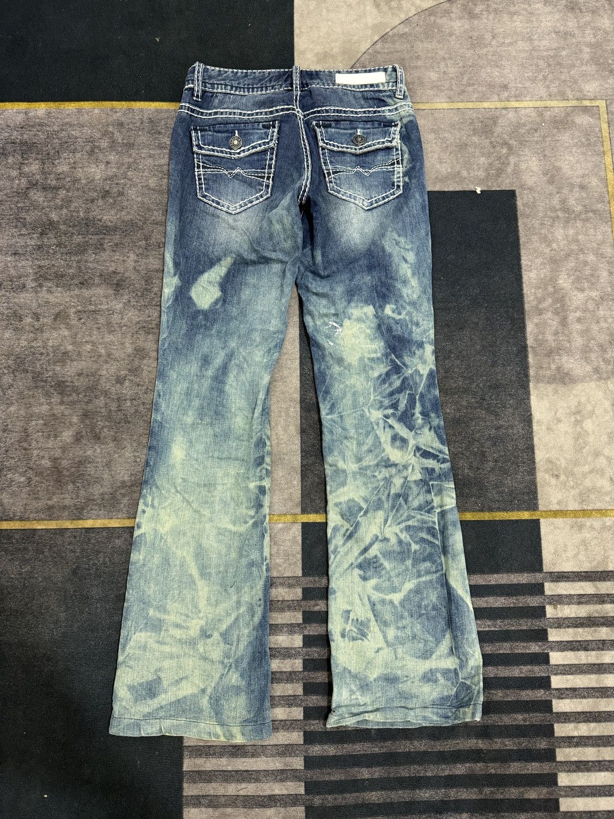 Tornado Mart CLRIDE.n FLARE IFSIXl DENIM PANTS Size US 28 / EU 44 - 3 Thumbnail