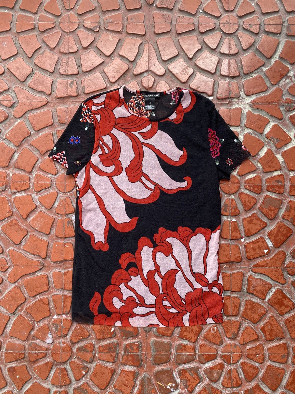 Vivienne Tam VIVIENNE TAM 90s - FLOWER PRINT MESH SHORT SLEEVES SHIRT Size M / US 6-8 / IT 42-44 - 1 Thumbnail