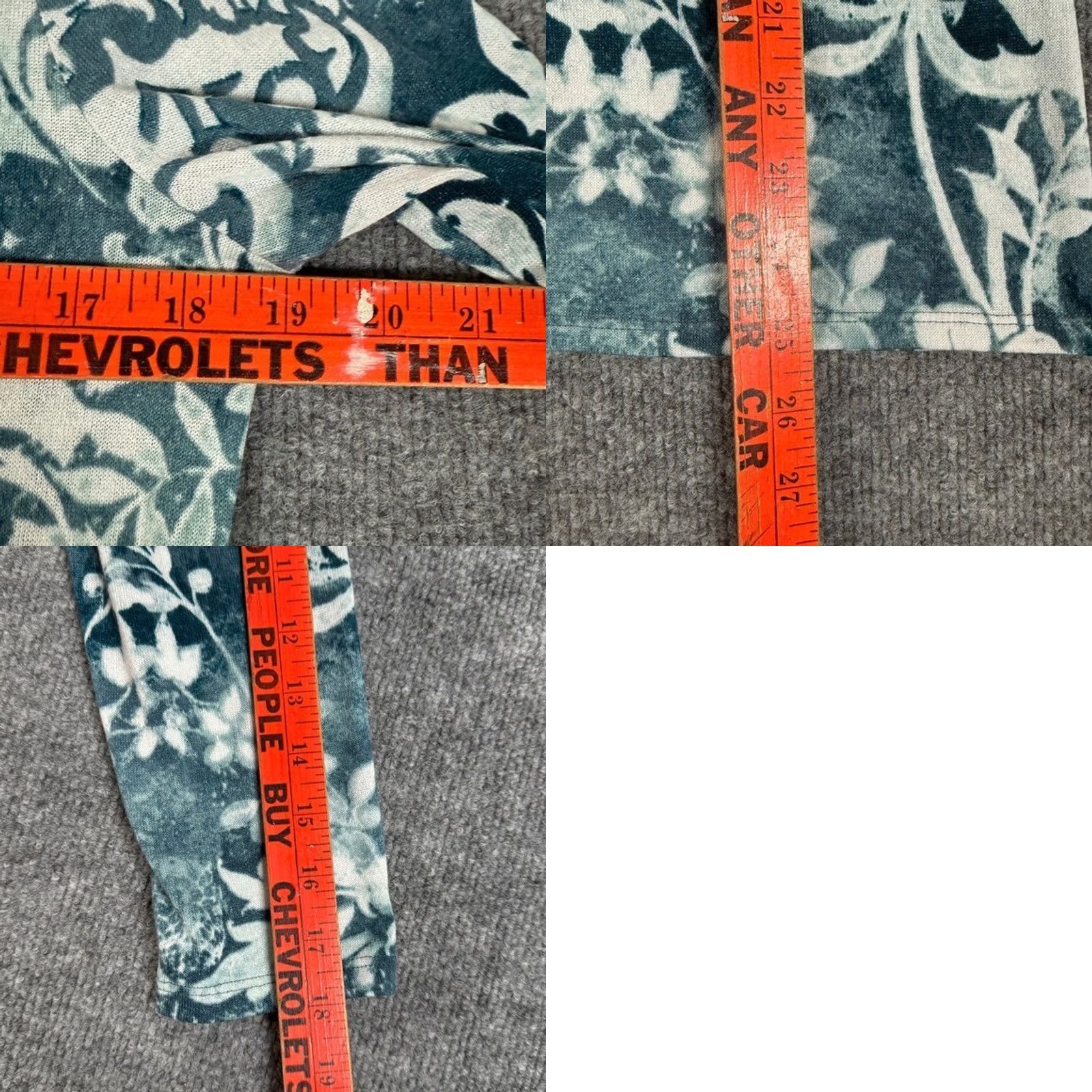 Vintage Chicos Shirt Floral Print Long Sleeve Tunic Top Paisley Lightweight Blue Size 0 Womens Size XS / US 0-2 / IT 36-38 - 8 Thumbnail