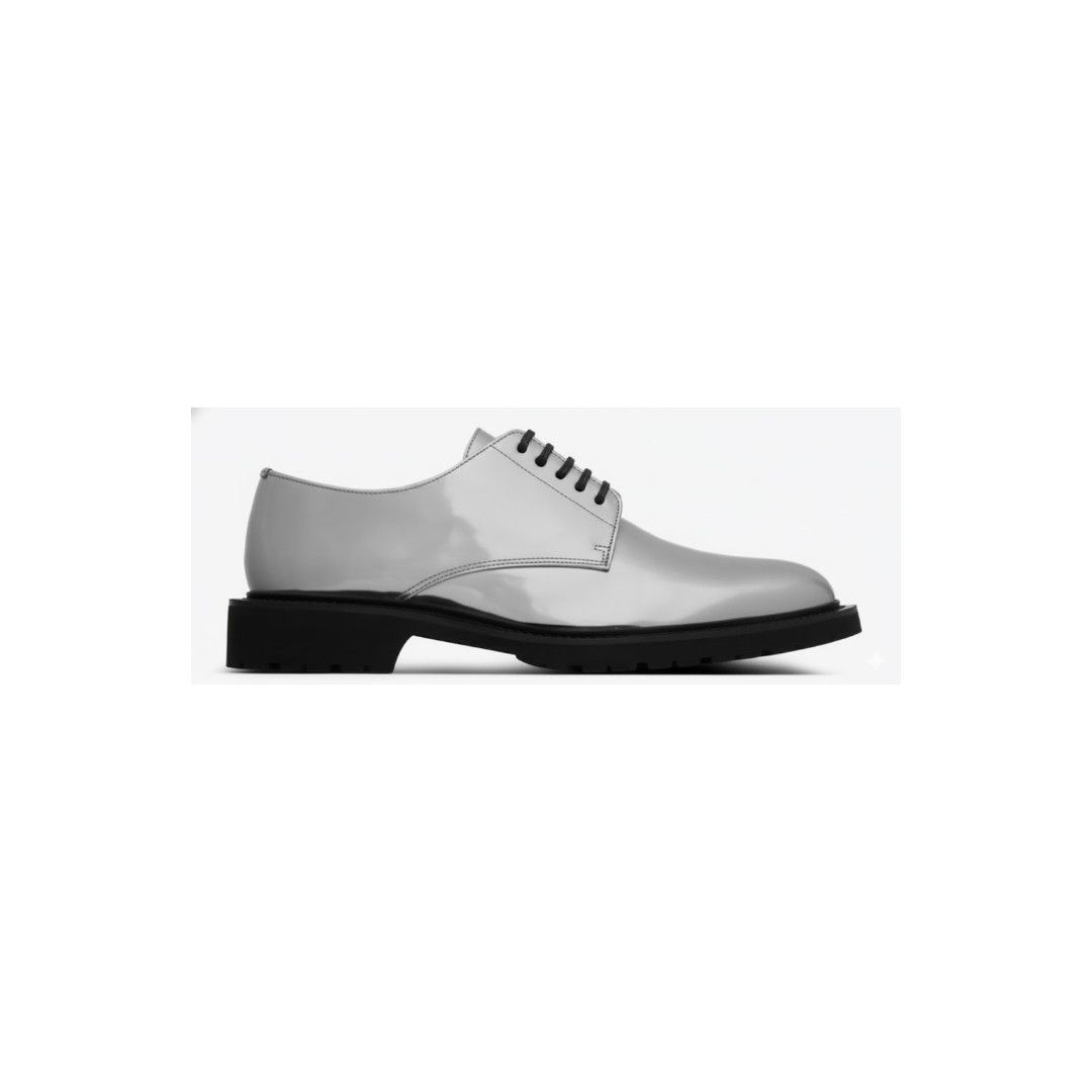 Saint Laurent Paris o1la1rc1a1225 775835 Army 20 Derby Shoes Ref Sof Lam Shotgun Size US 8 / EU 41 - 1 Preview