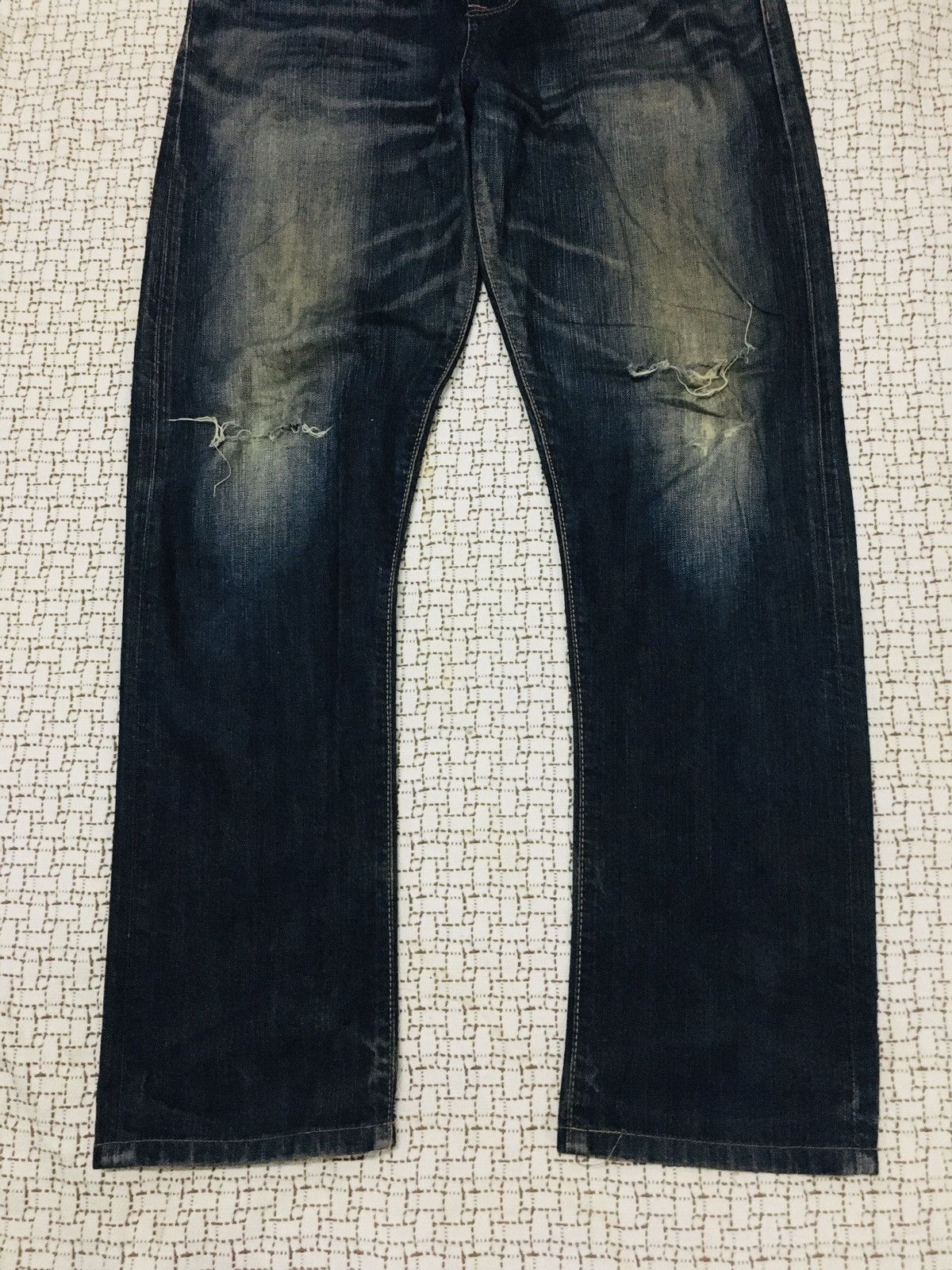 Edwin A06 Edwin Street Wear Distressed Jeans Size US 32 / EU 48 - 15 Thumbnail