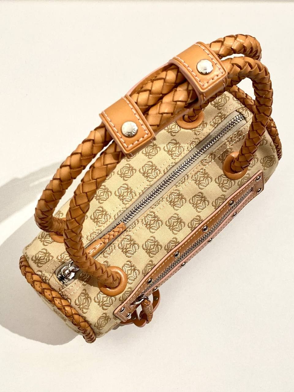 LOEWE Anagram Logo Monogram Baguette Shoulder Hand Bag